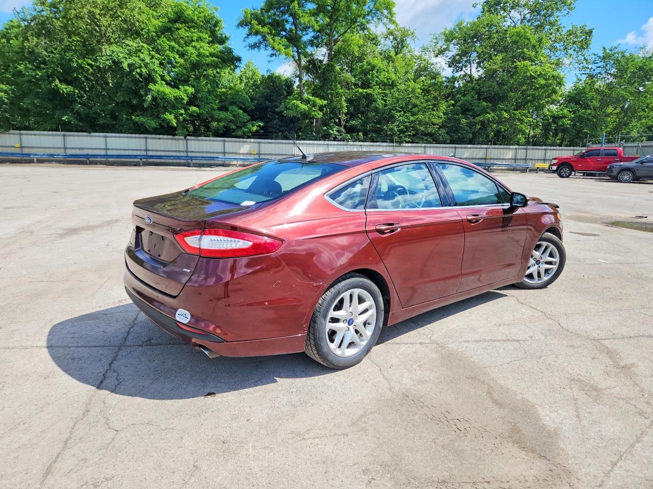 2015 Ford Fusion Se Burgundy vin: 3FA6P0H72FR277724