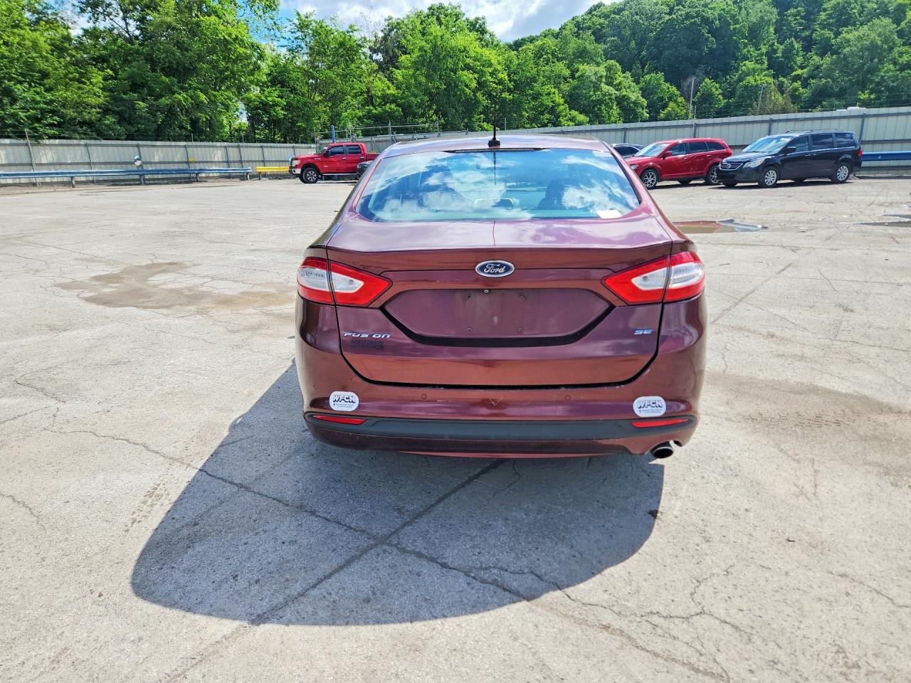 2015 Ford Fusion Se Burgundy vin: 3FA6P0H72FR277724