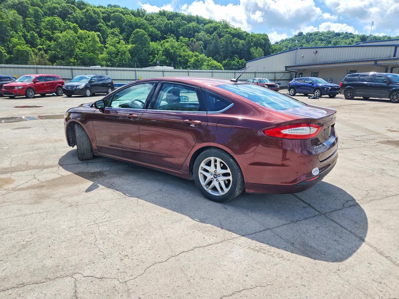 2015 Ford Fusion Se Burgundy vin: 3FA6P0H72FR277724