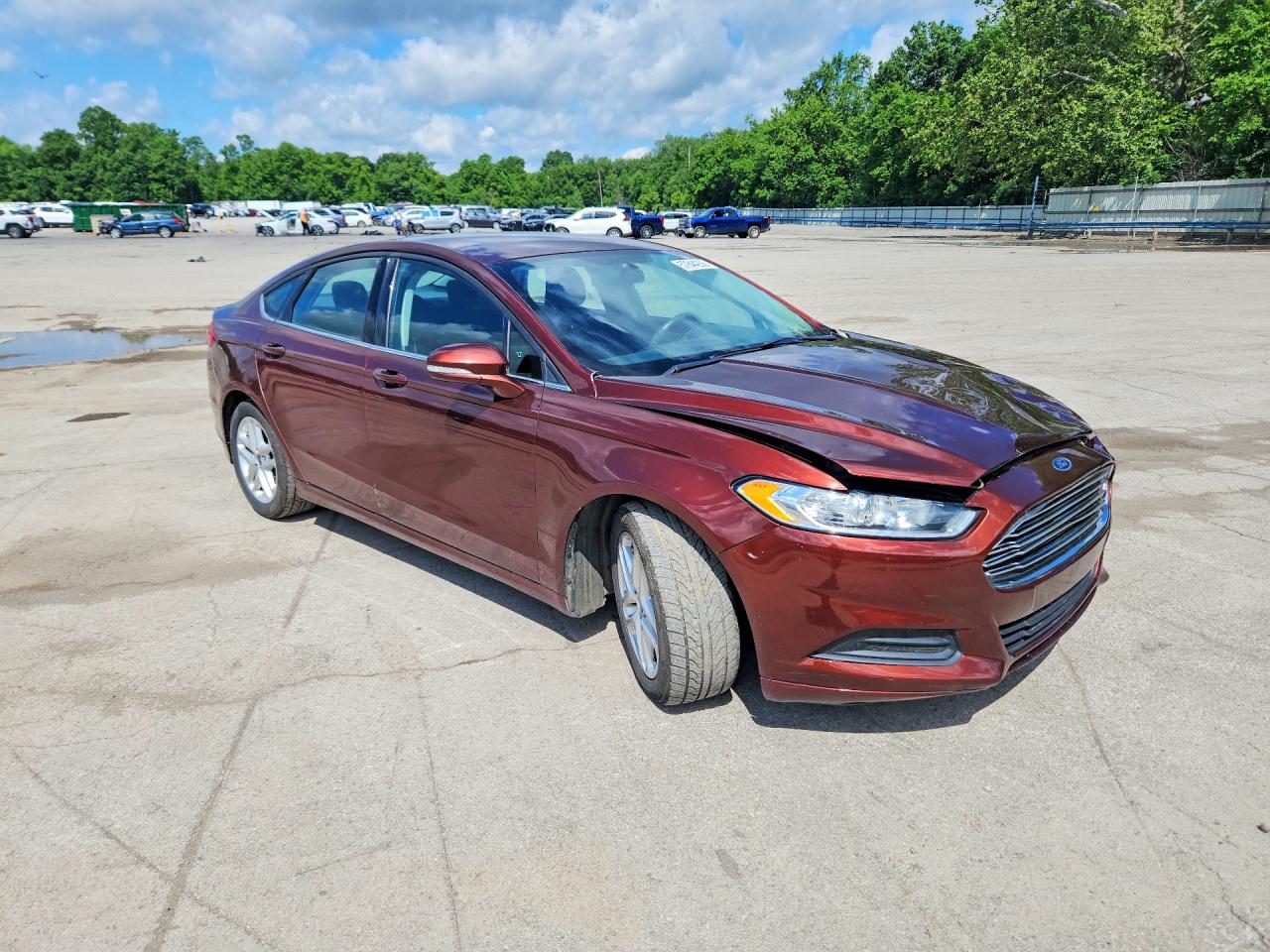 2015 Ford Fusion Se Burgundy vin: 3FA6P0H72FR277724