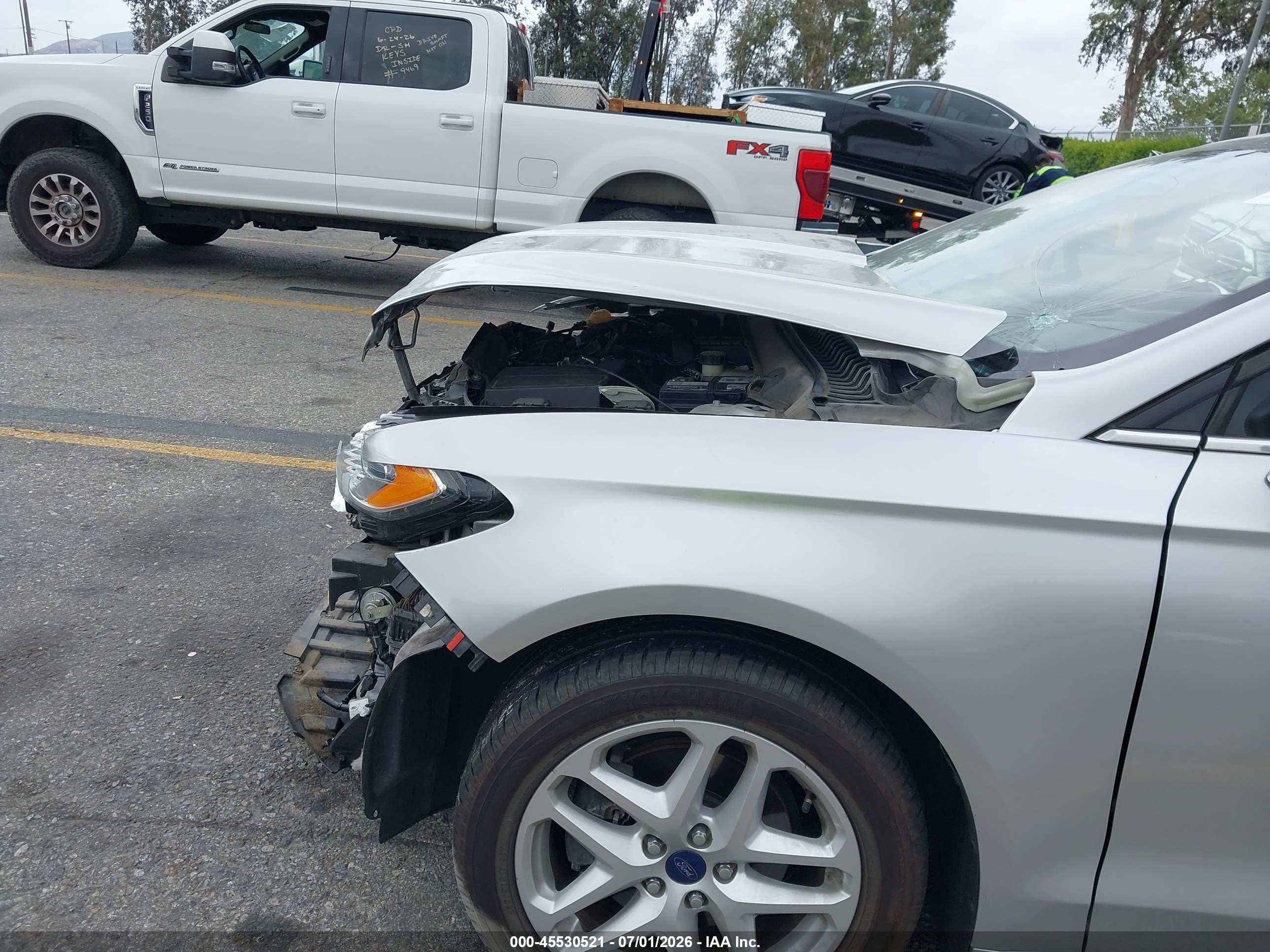 2015 Ford Fusion Se Silver vin: 3FA6P0H72FR280624