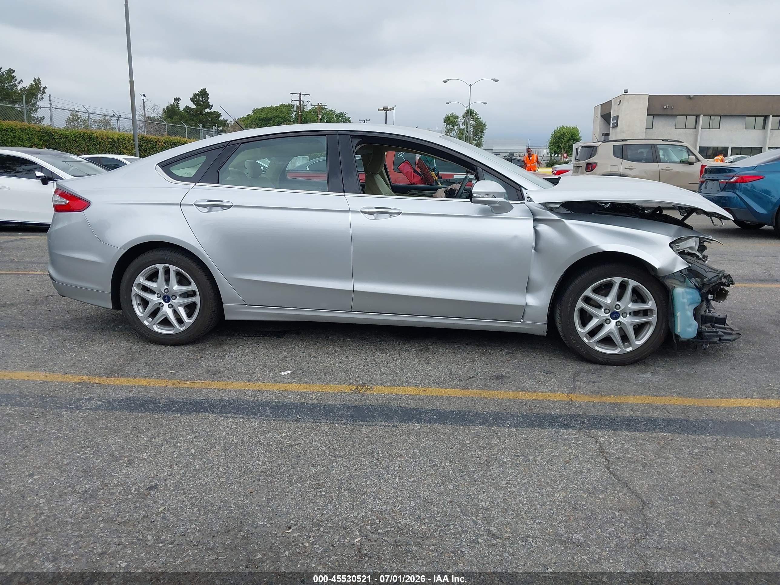 2015 Ford Fusion Se Silver vin: 3FA6P0H72FR280624
