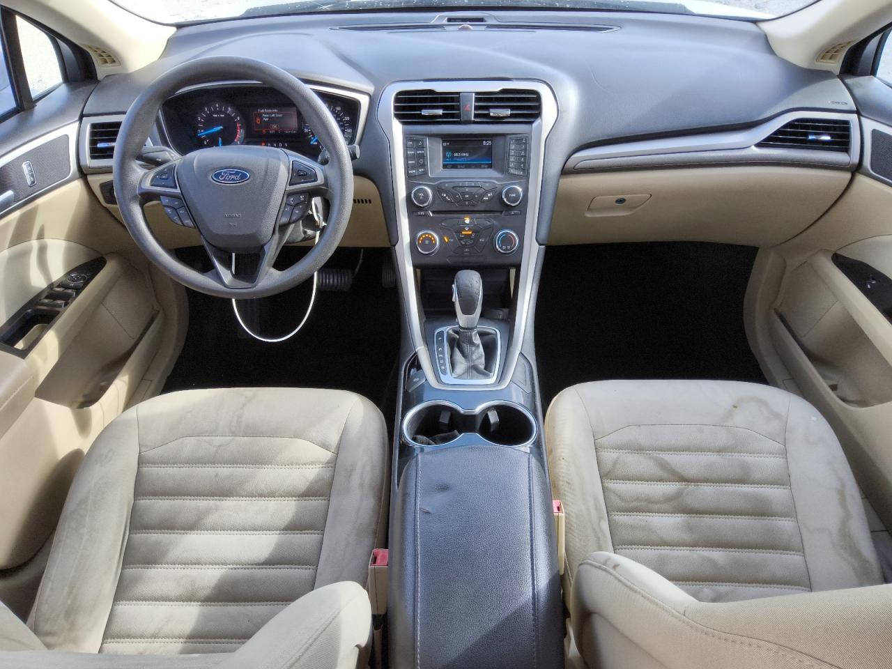 2015 Ford Fusion Se Белый vin: 3FA6P0H72FR292773 Damage: Front Center Armrest, Torn, 1/2 To 1 Inch