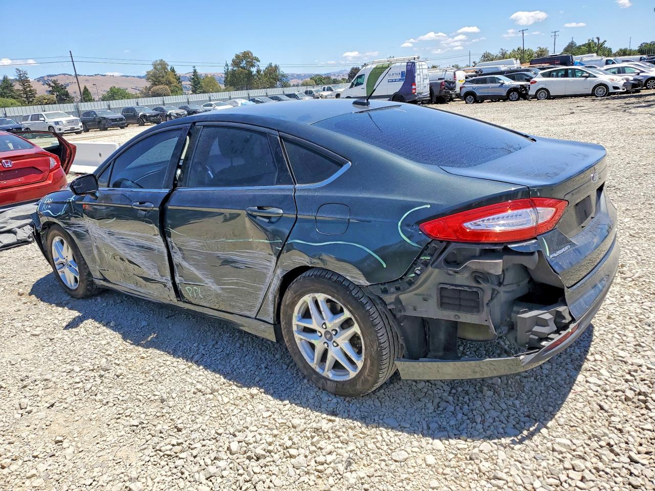 2015 Ford Fusion Se Green vin: 3FA6P0H72FR296645