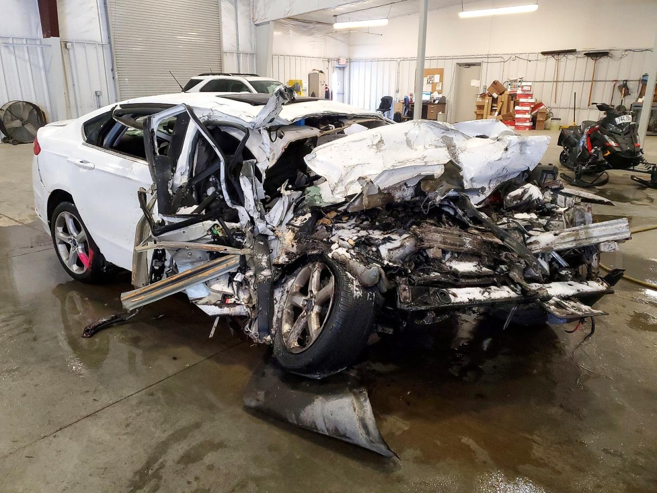 2015 Ford Fusion Se White vin: 3FA6P0H72FR305389