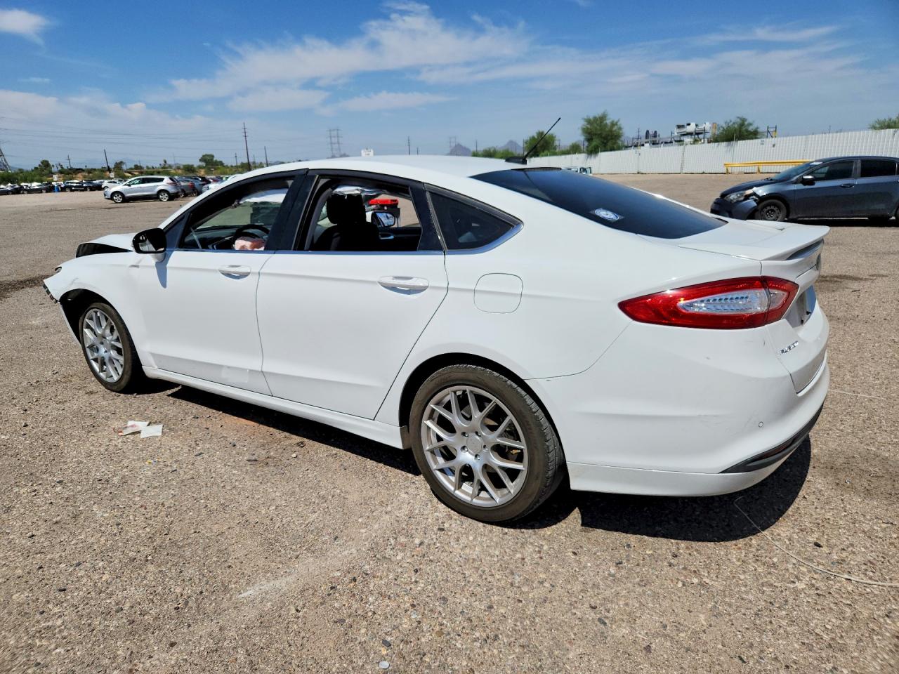2015 Ford Fusion Se White vin: 3FA6P0H72FR306168
