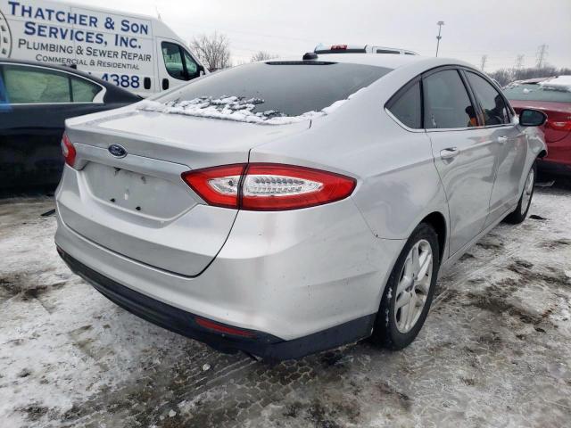 2016 Ford Fusion Se Silver vin: 3FA6P0H72GR113021