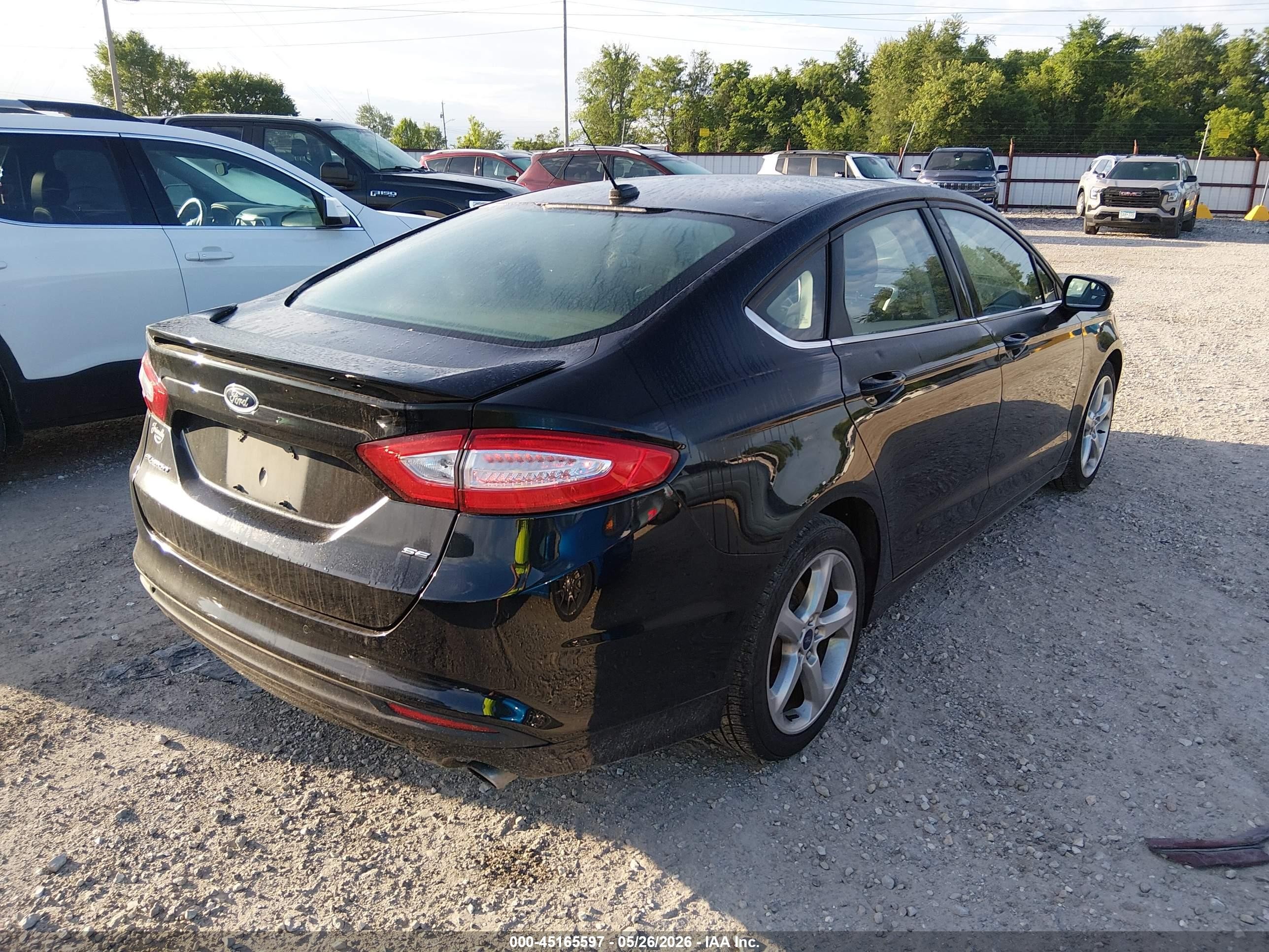 2016 Ford Fusion Se Black vin: 3FA6P0H72GR136167