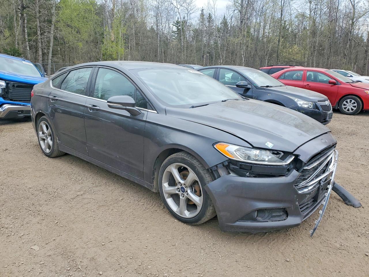 2016 Ford Fusion Se Gray vin: 3FA6P0H72GR371815