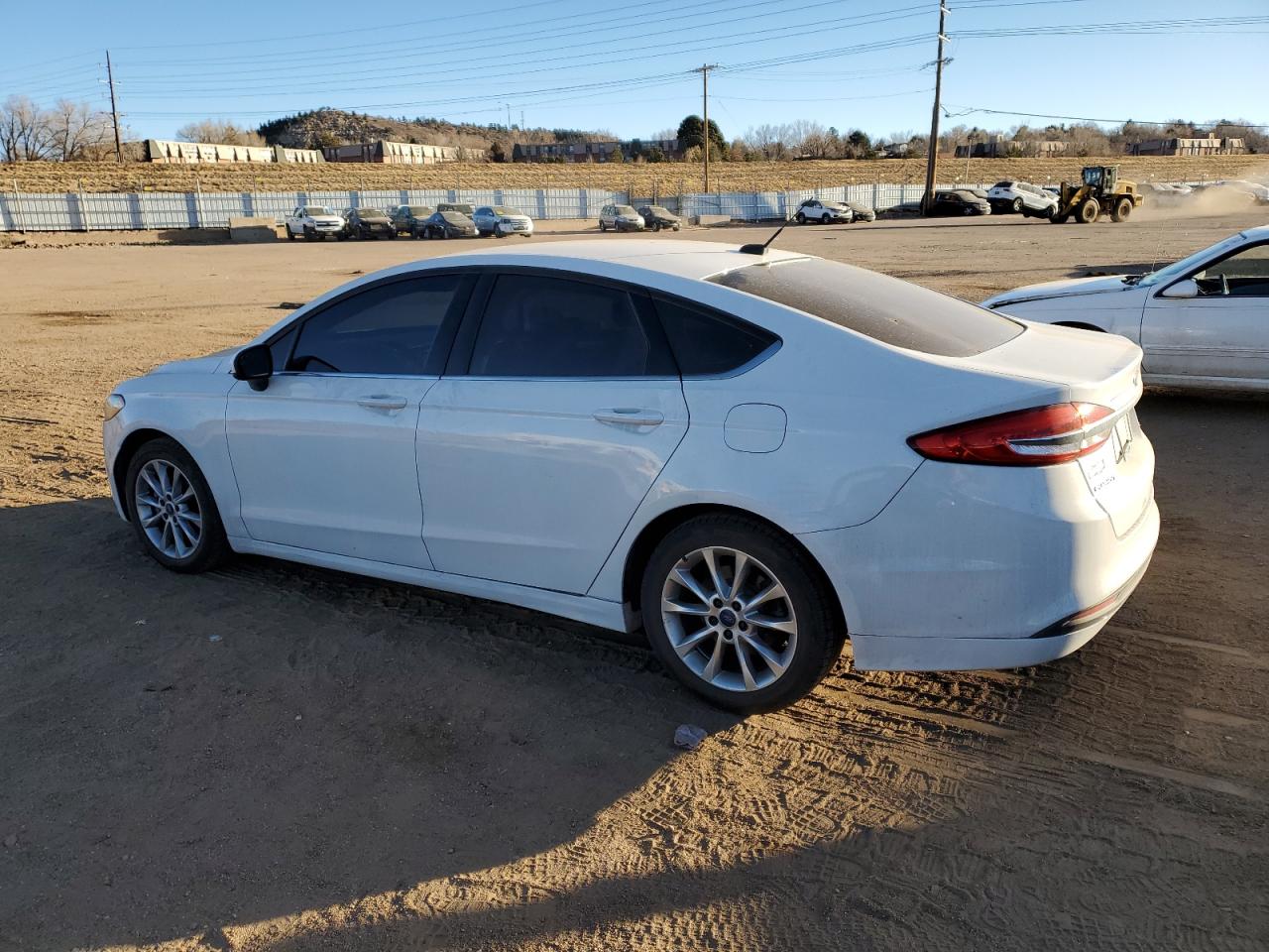 2017 Ford Fusion Se White vin: 3FA6P0H72HR159143