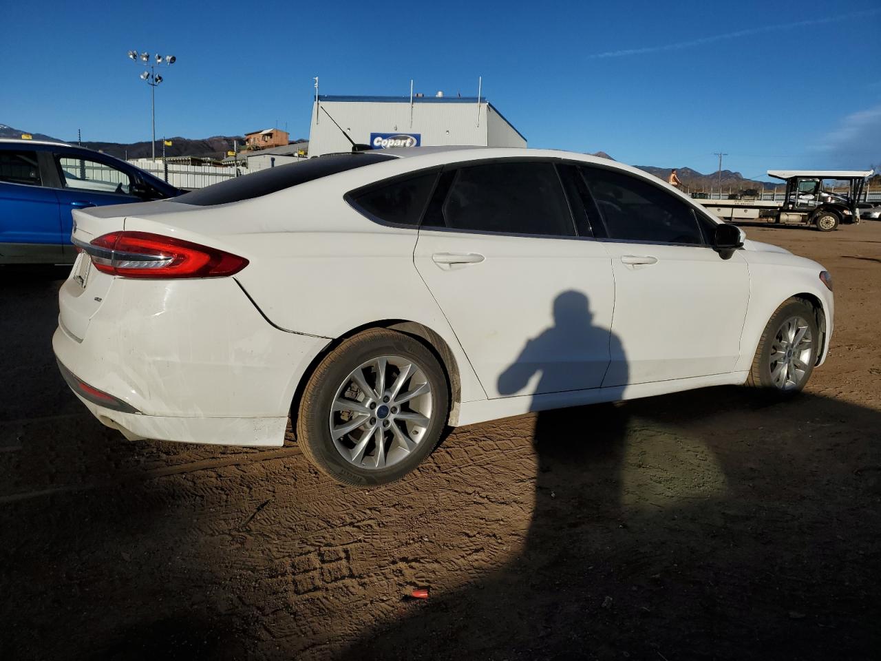 2017 Ford Fusion Se White vin: 3FA6P0H72HR159143
