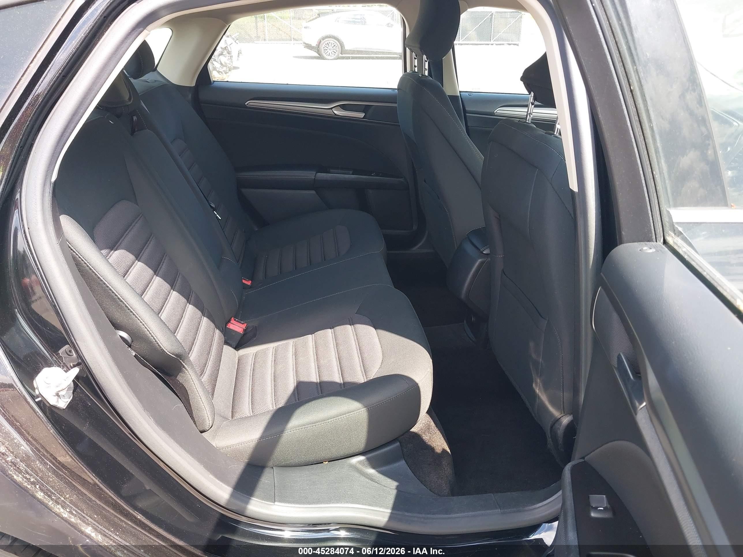 2017 Ford Fusion Se Black vin: 3FA6P0H72HR382895