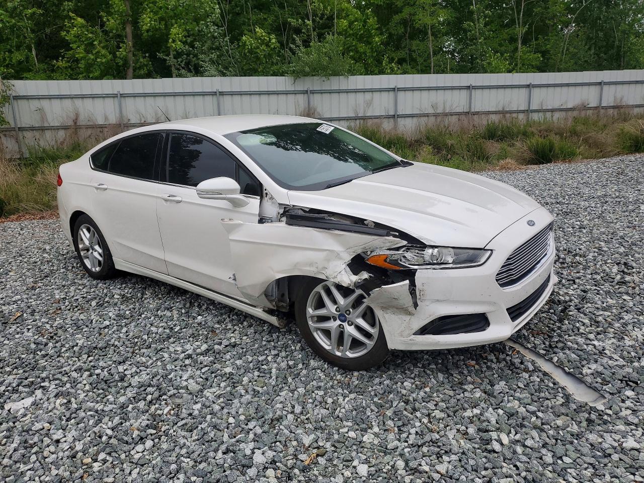 2013 Ford Fusion Se White vin: 3FA6P0H73DR102024