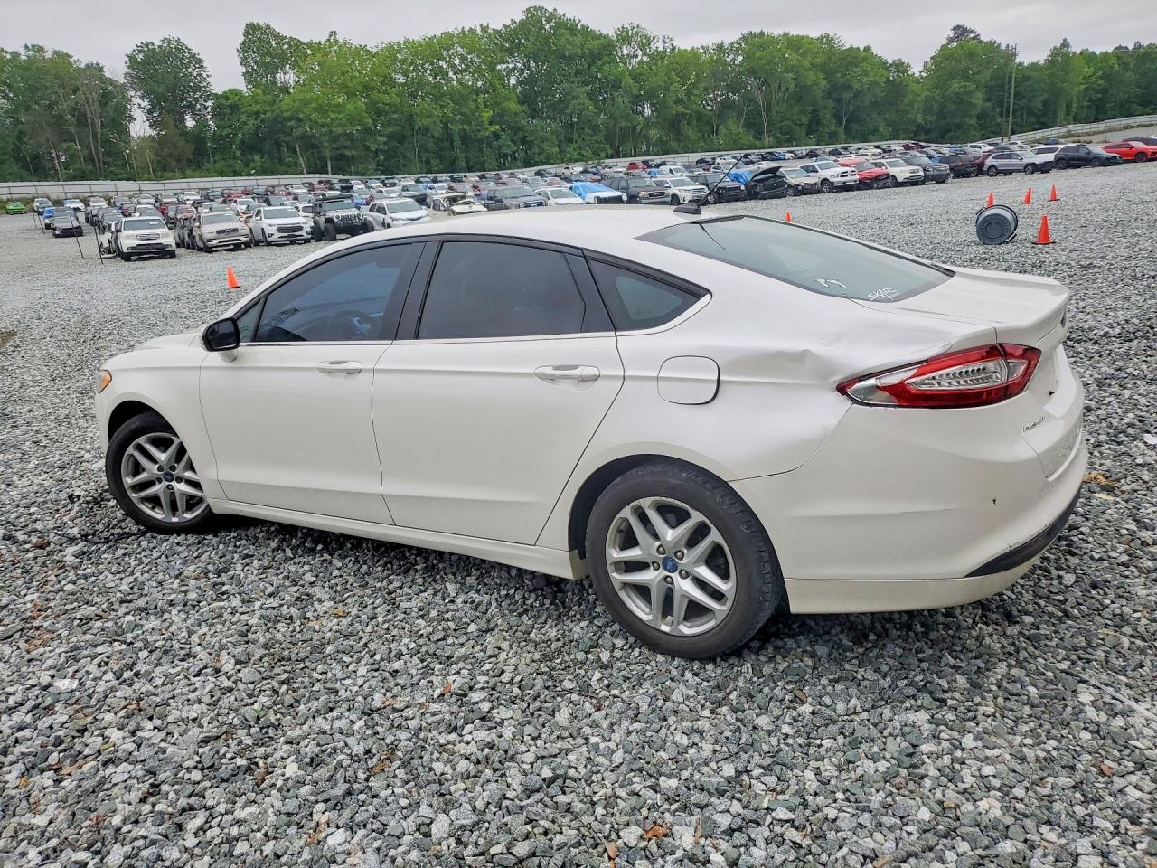 2013 Ford Fusion Se White vin: 3FA6P0H73DR102024