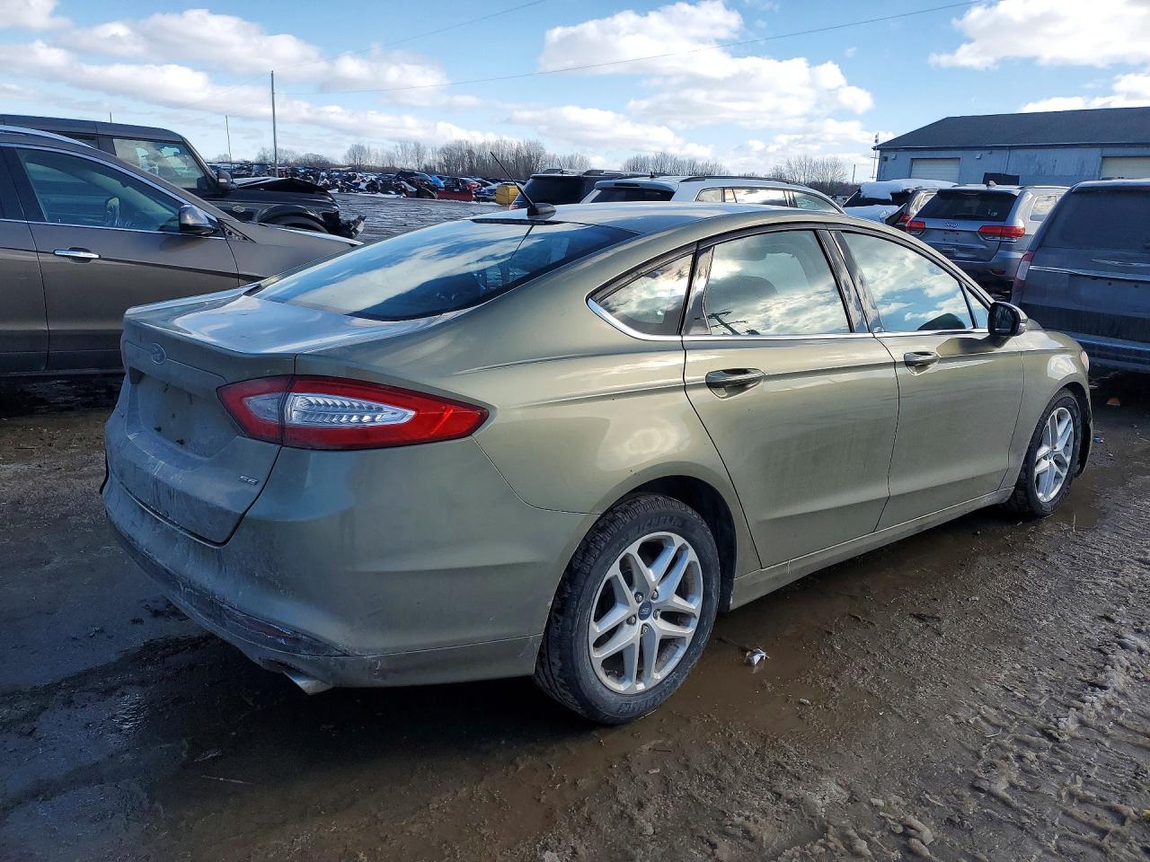 2013 Ford Fusion Se Green vin: 3FA6P0H73DR112276