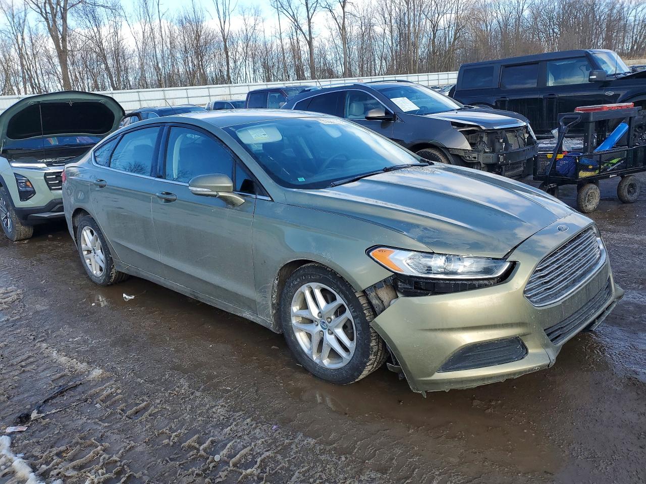 2013 Ford Fusion Se Green vin: 3FA6P0H73DR112276