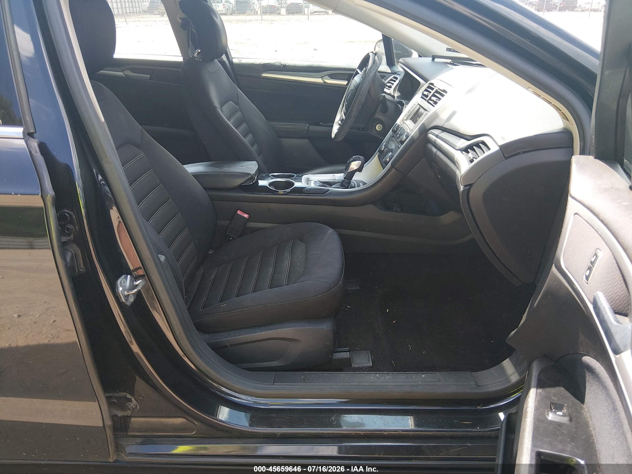 2013 Ford Fusion Se Черный vin: 3FA6P0H73DR135203