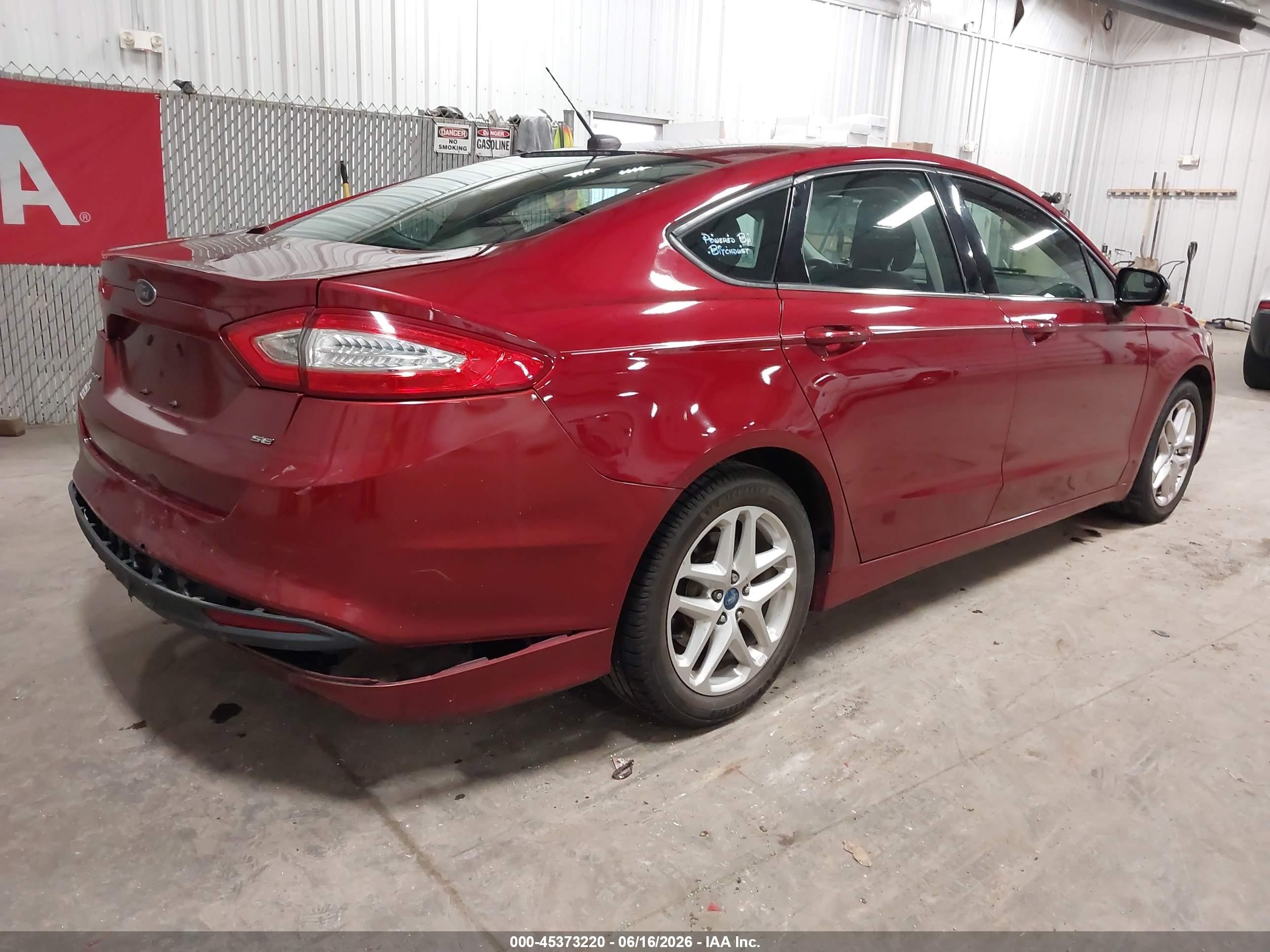 2013 Ford Fusion Se Red vin: 3FA6P0H73DR140952