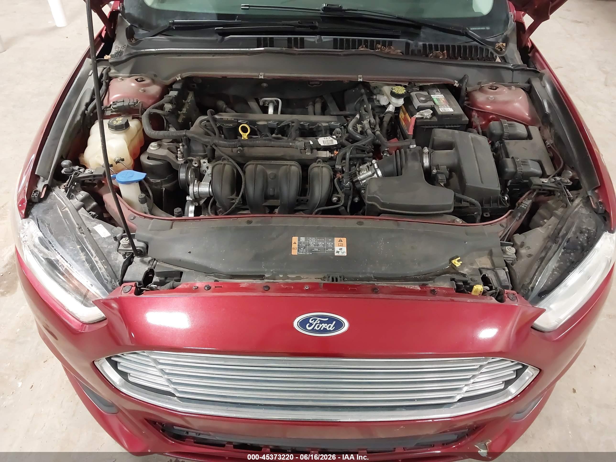 2013 Ford Fusion Se Red vin: 3FA6P0H73DR140952