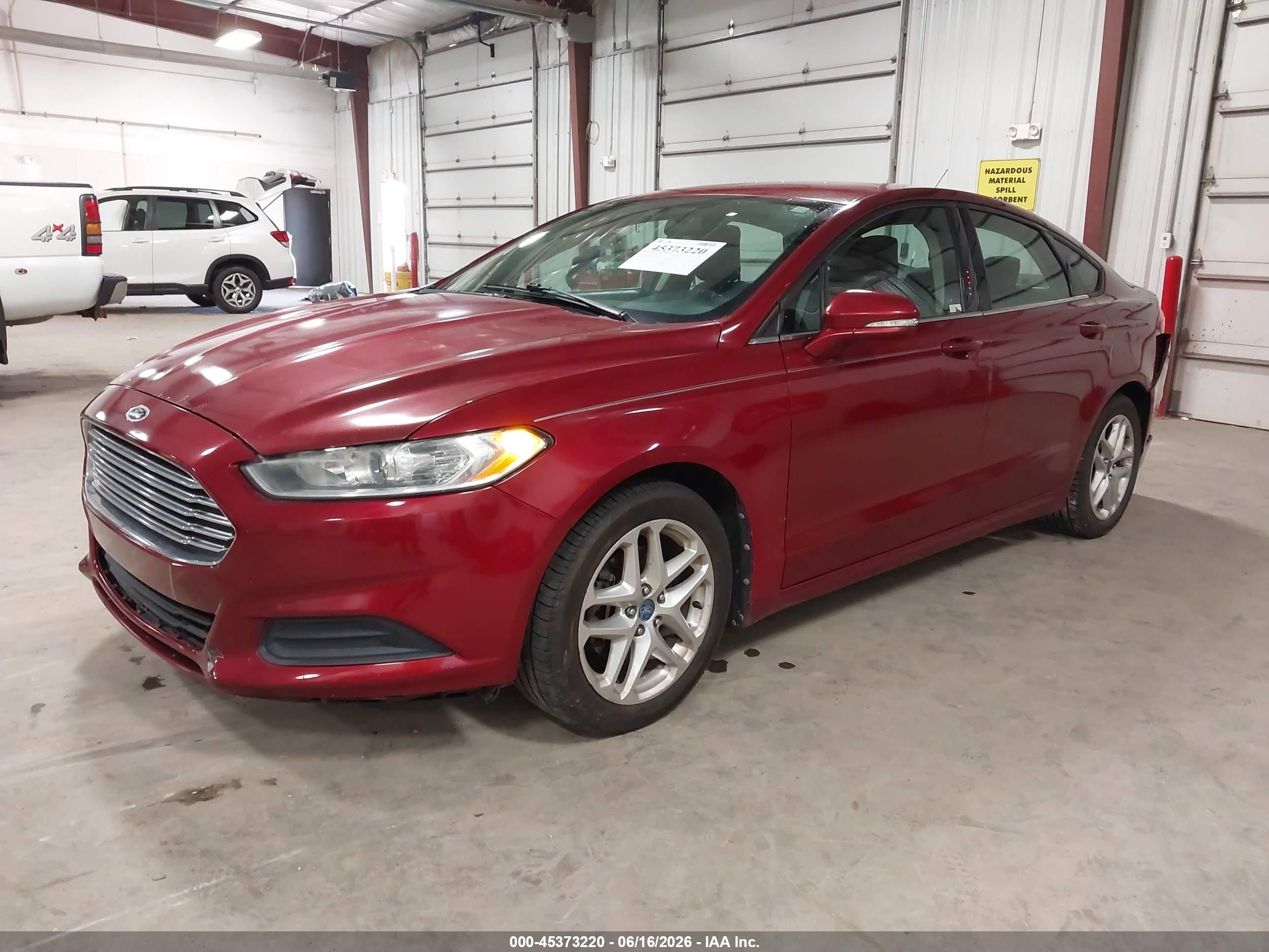 2013 Ford Fusion Se Red vin: 3FA6P0H73DR140952