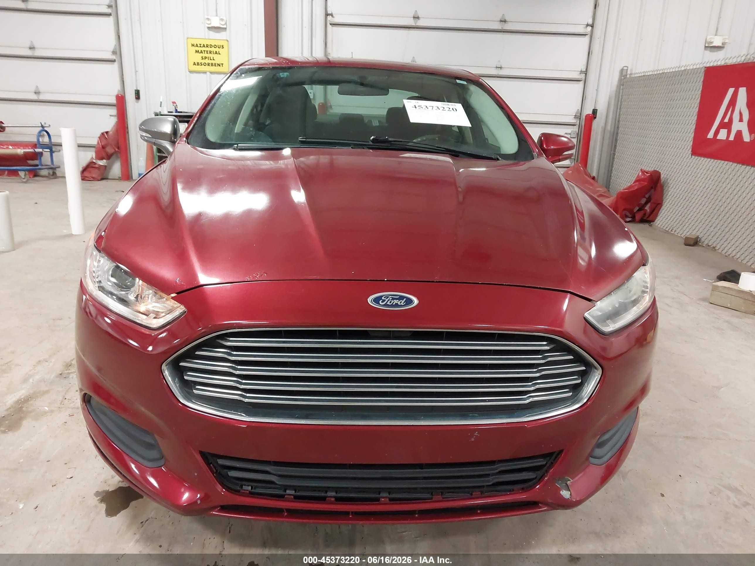 2013 Ford Fusion Se Red vin: 3FA6P0H73DR140952