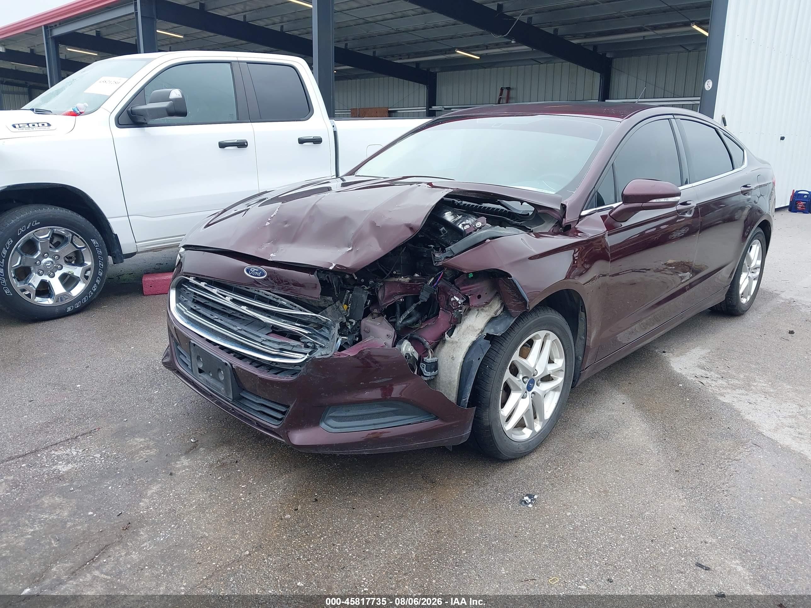 2013 Ford Fusion Se Maroon vin: 3FA6P0H73DR141177