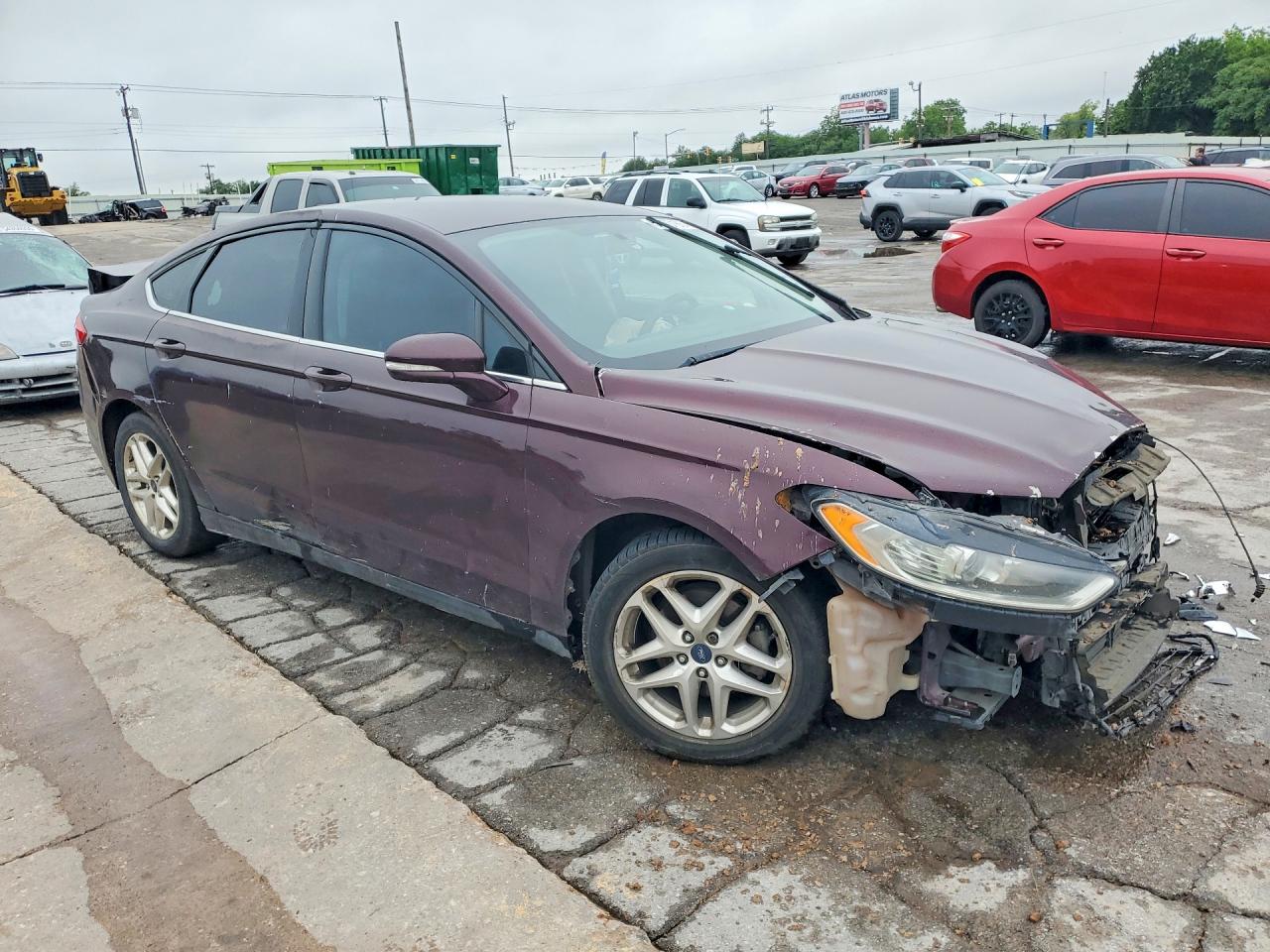 2013 Ford Fusion Se Burgundy vin: 3FA6P0H73DR144158