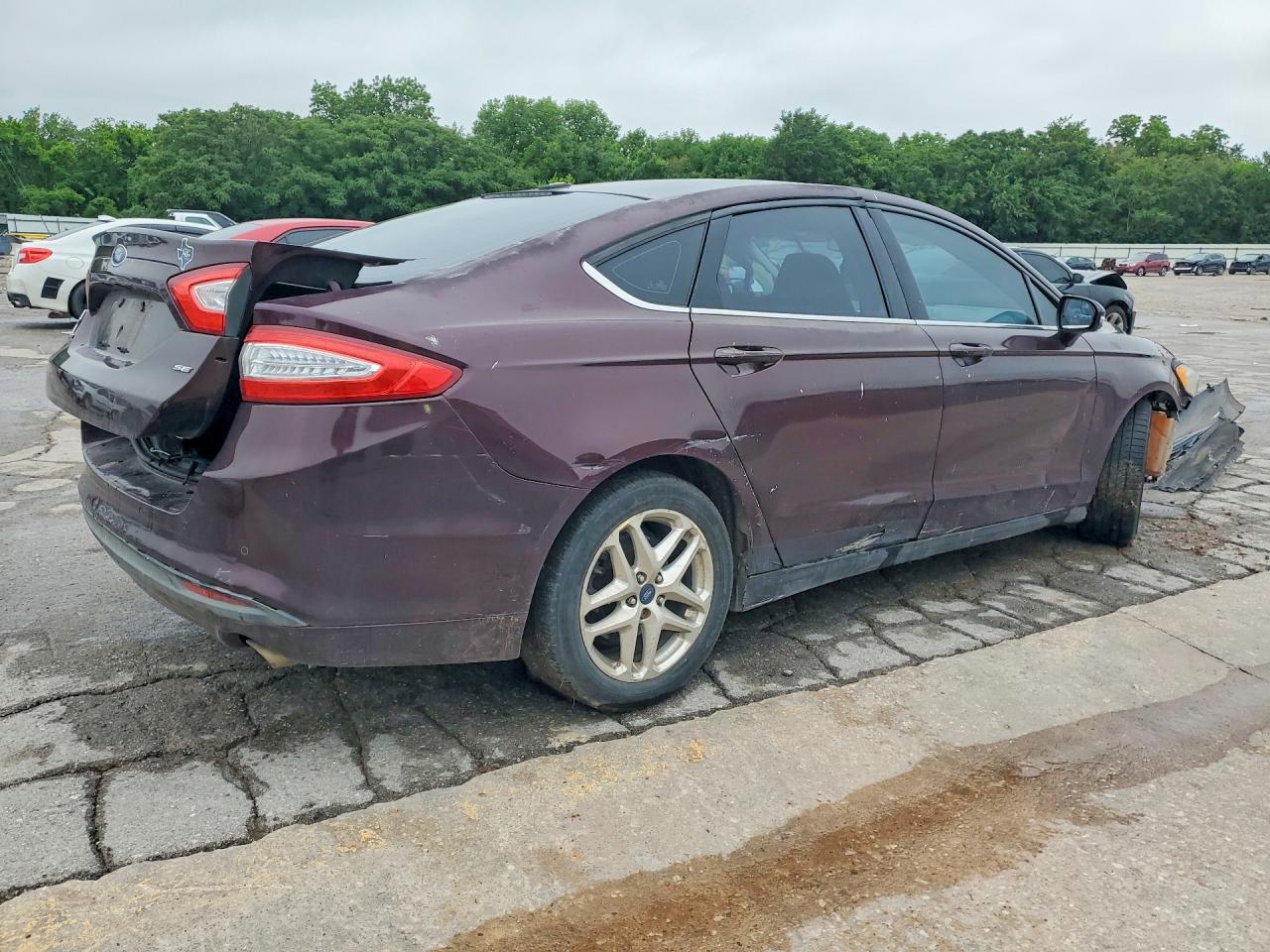 2013 Ford Fusion Se Burgundy vin: 3FA6P0H73DR144158