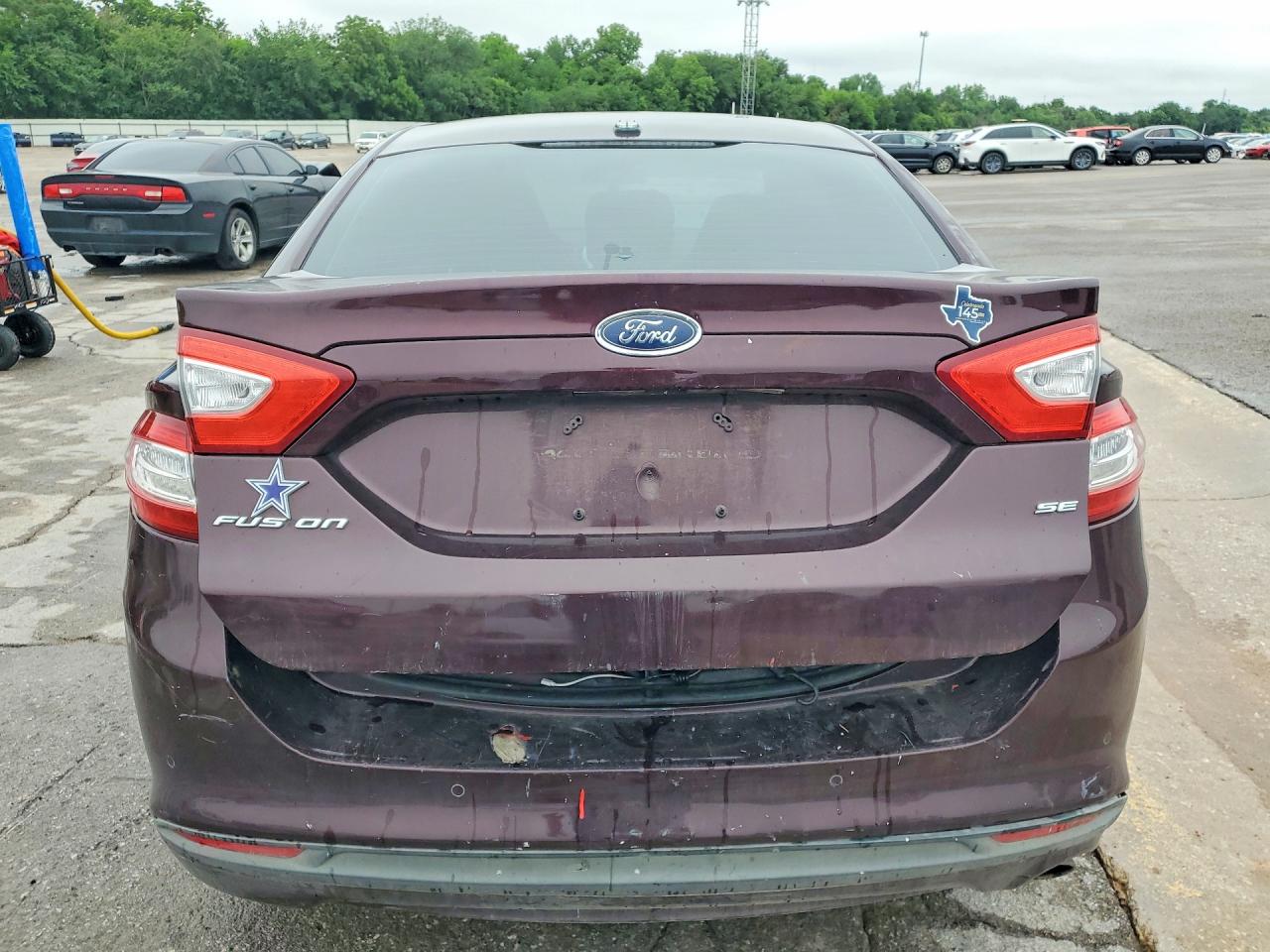 2013 Ford Fusion Se Burgundy vin: 3FA6P0H73DR144158