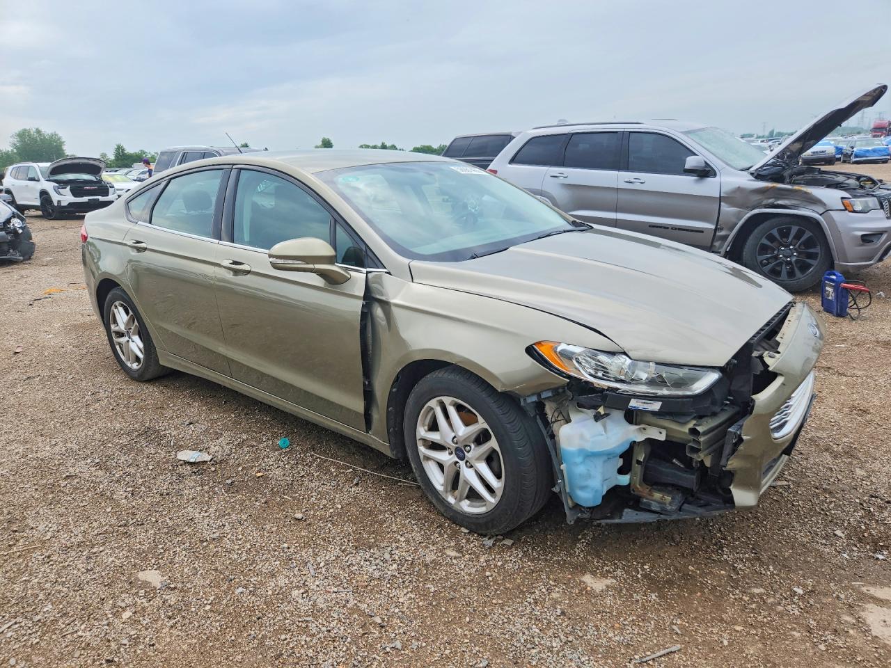 2013 Ford Fusion Se Green vin: 3FA6P0H73DR182196
