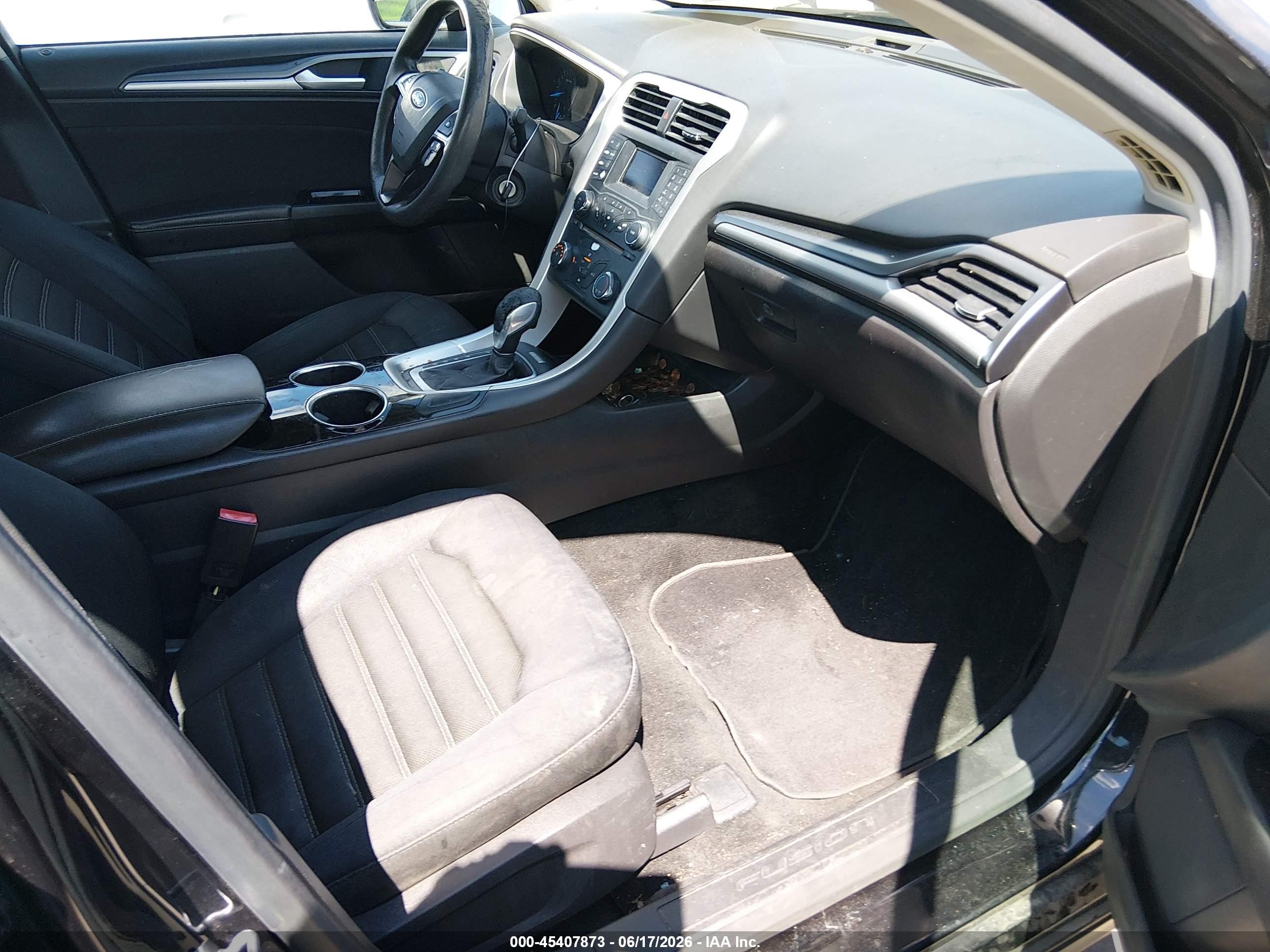2013 Ford Fusion Se Black vin: 3FA6P0H73DR195840