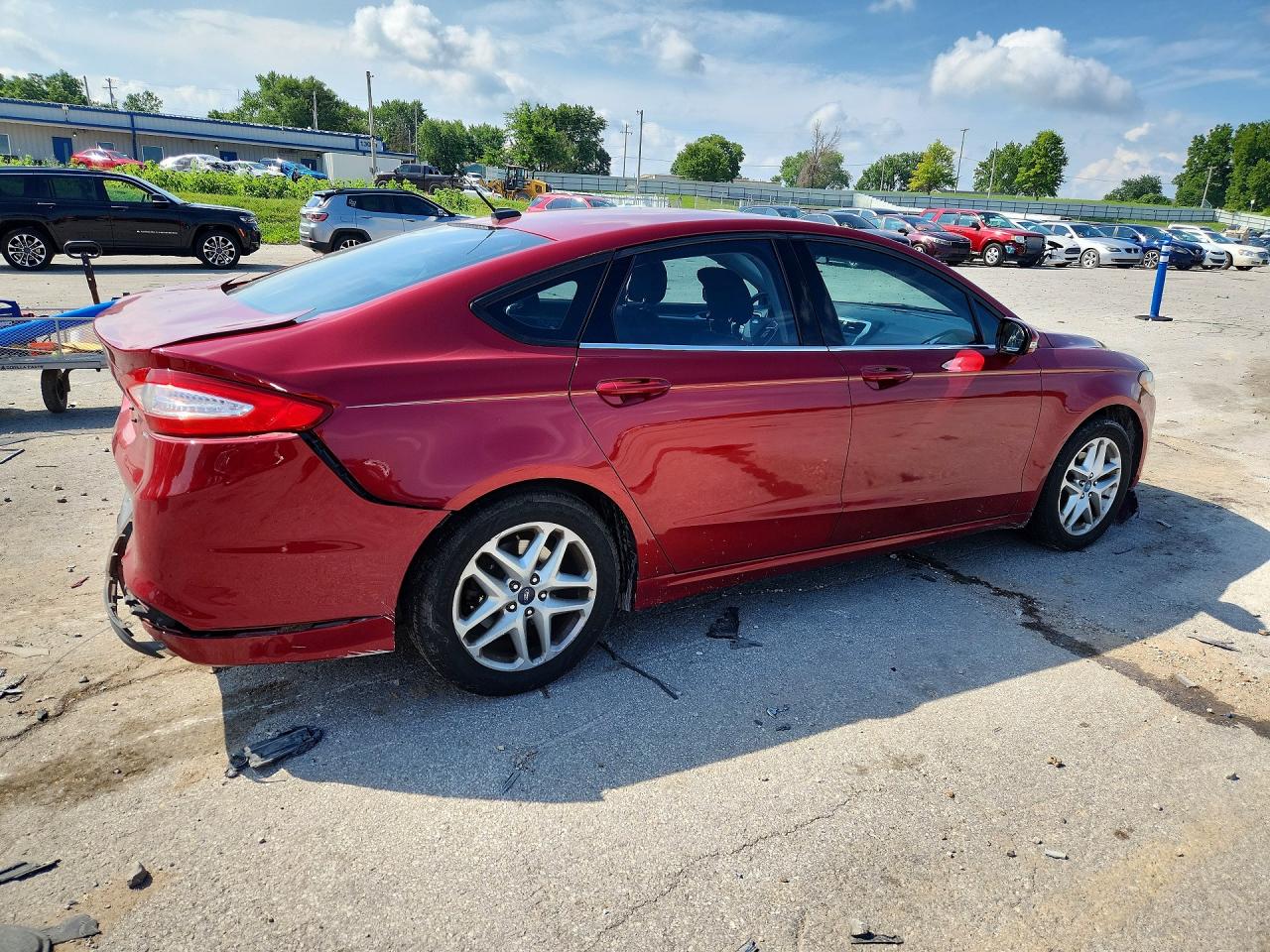 2013 Ford Fusion Se Red vin: 3FA6P0H73DR200471