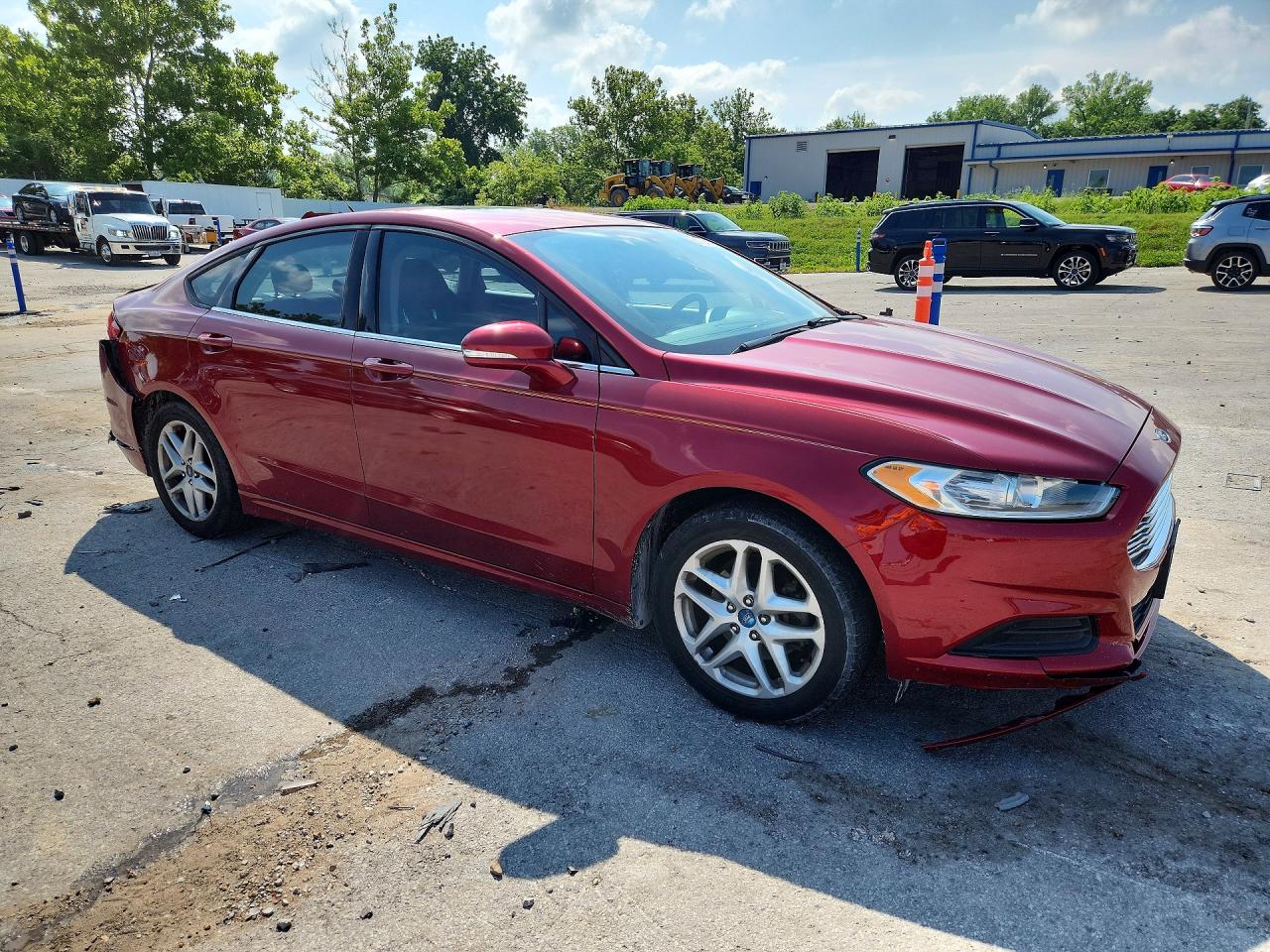 2013 Ford Fusion Se Red vin: 3FA6P0H73DR200471