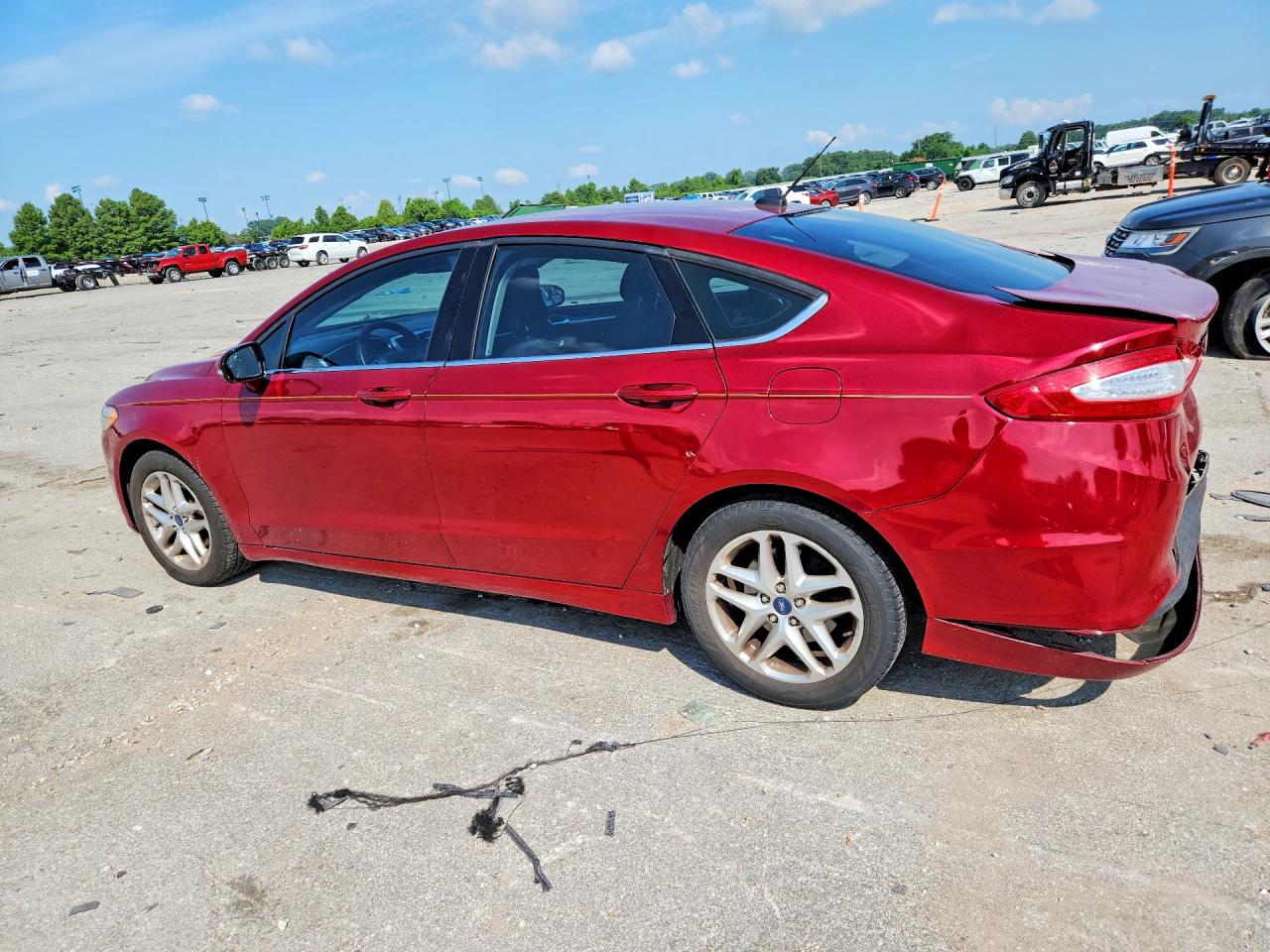 2013 Ford Fusion Se Red vin: 3FA6P0H73DR200471
