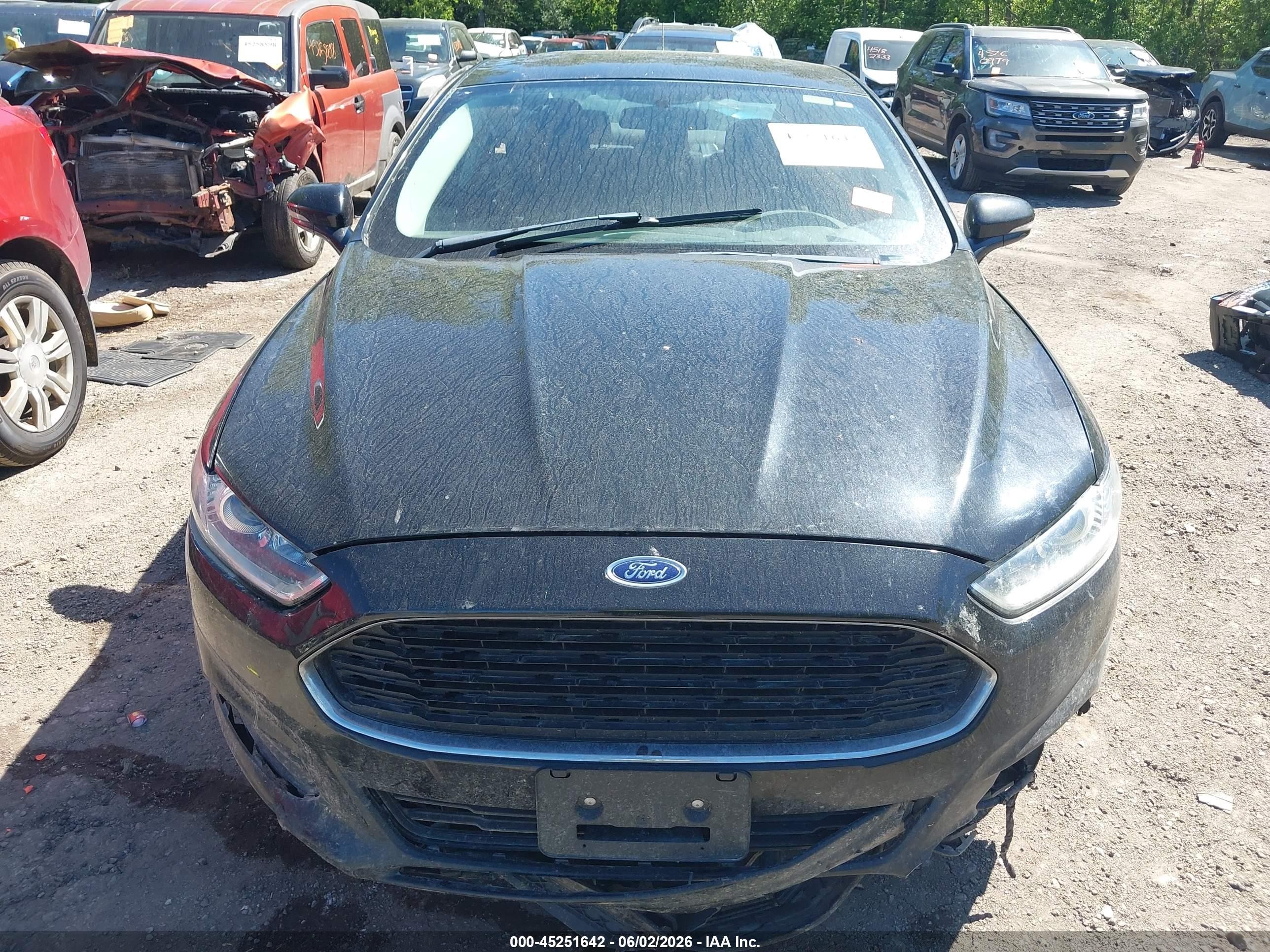 2013 Ford Fusion Se Black vin: 3FA6P0H73DR224818