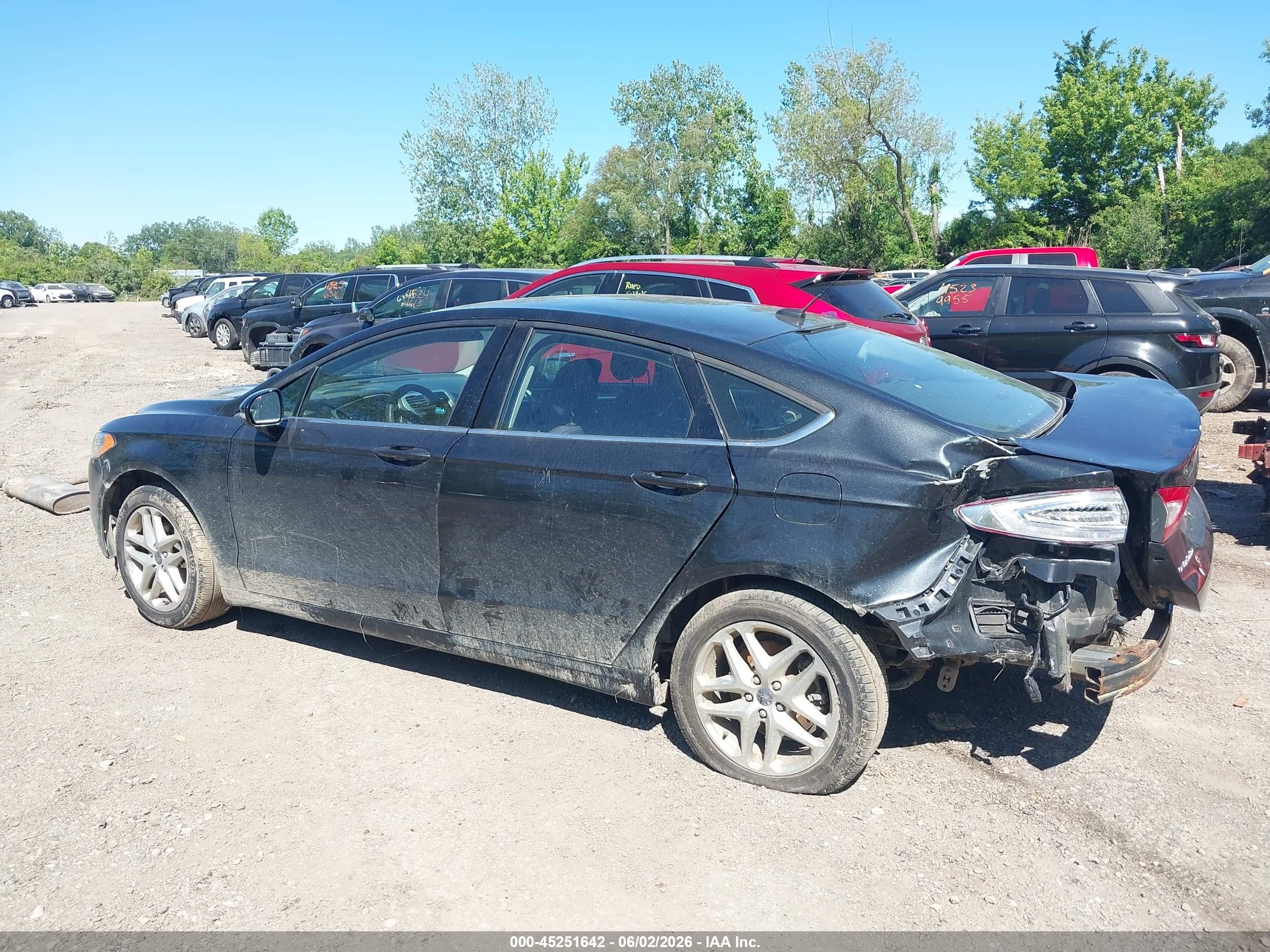 2013 Ford Fusion Se Black vin: 3FA6P0H73DR224818