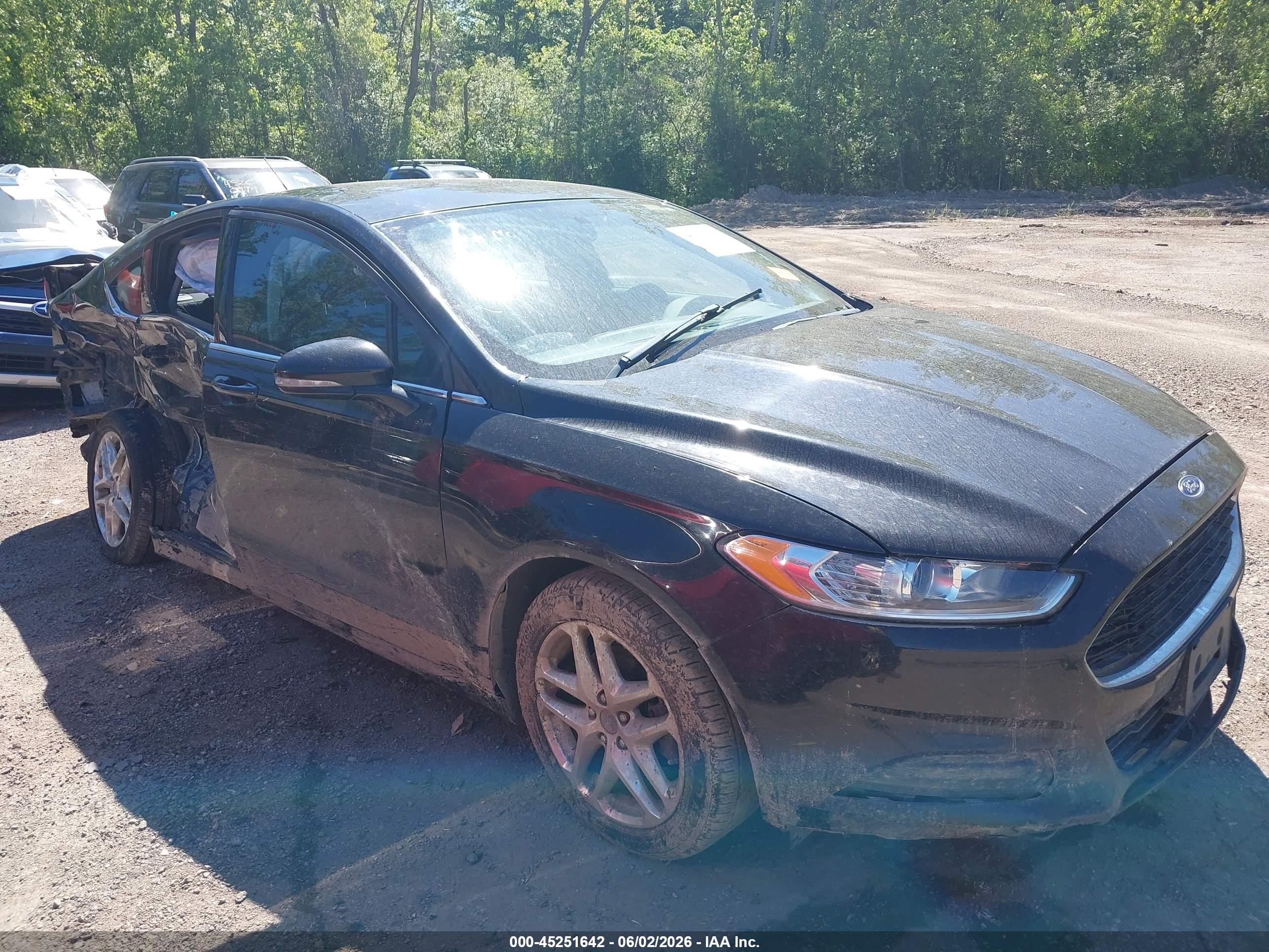 2013 Ford Fusion Se Black vin: 3FA6P0H73DR224818
