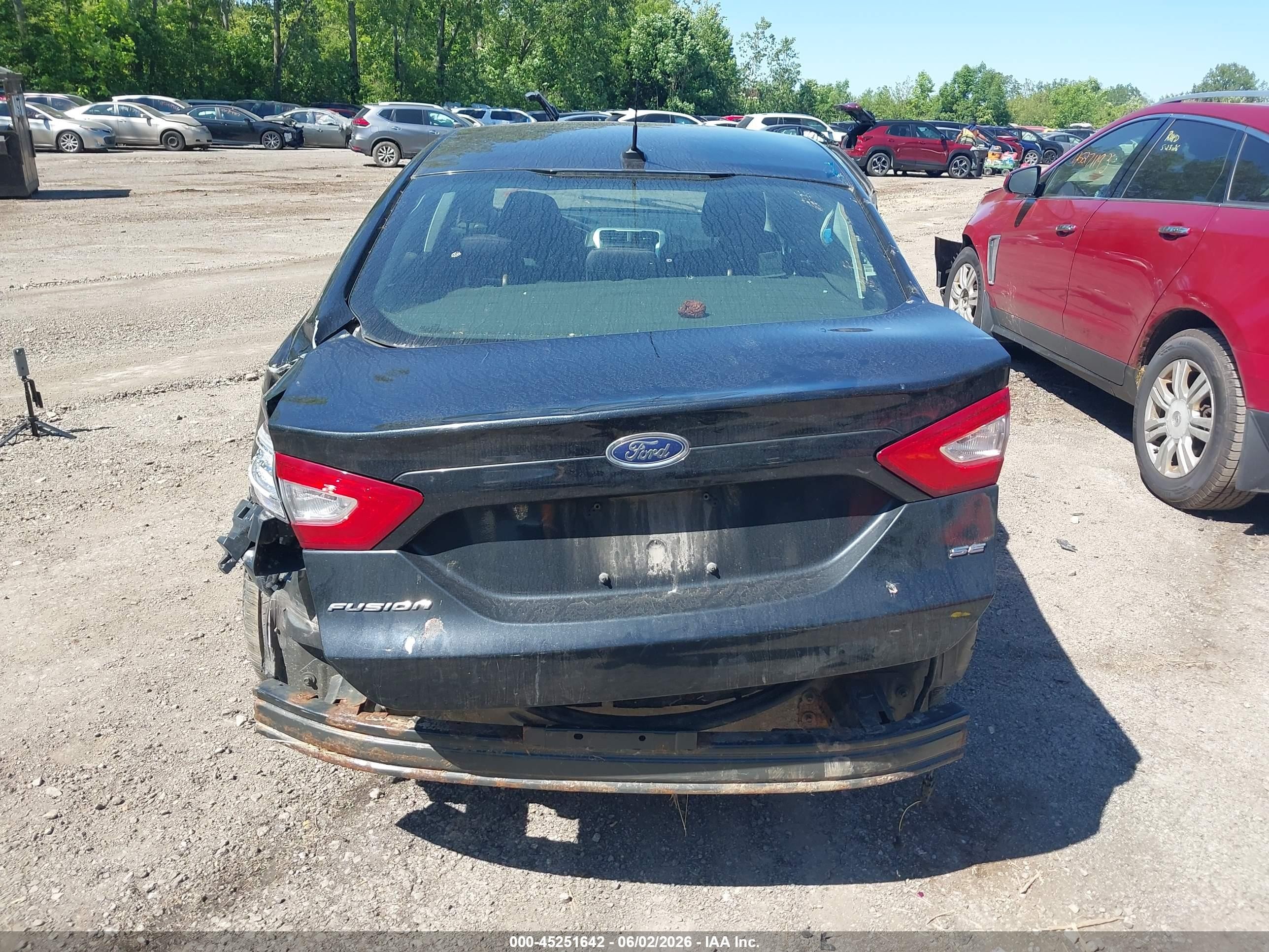 2013 Ford Fusion Se Black vin: 3FA6P0H73DR224818