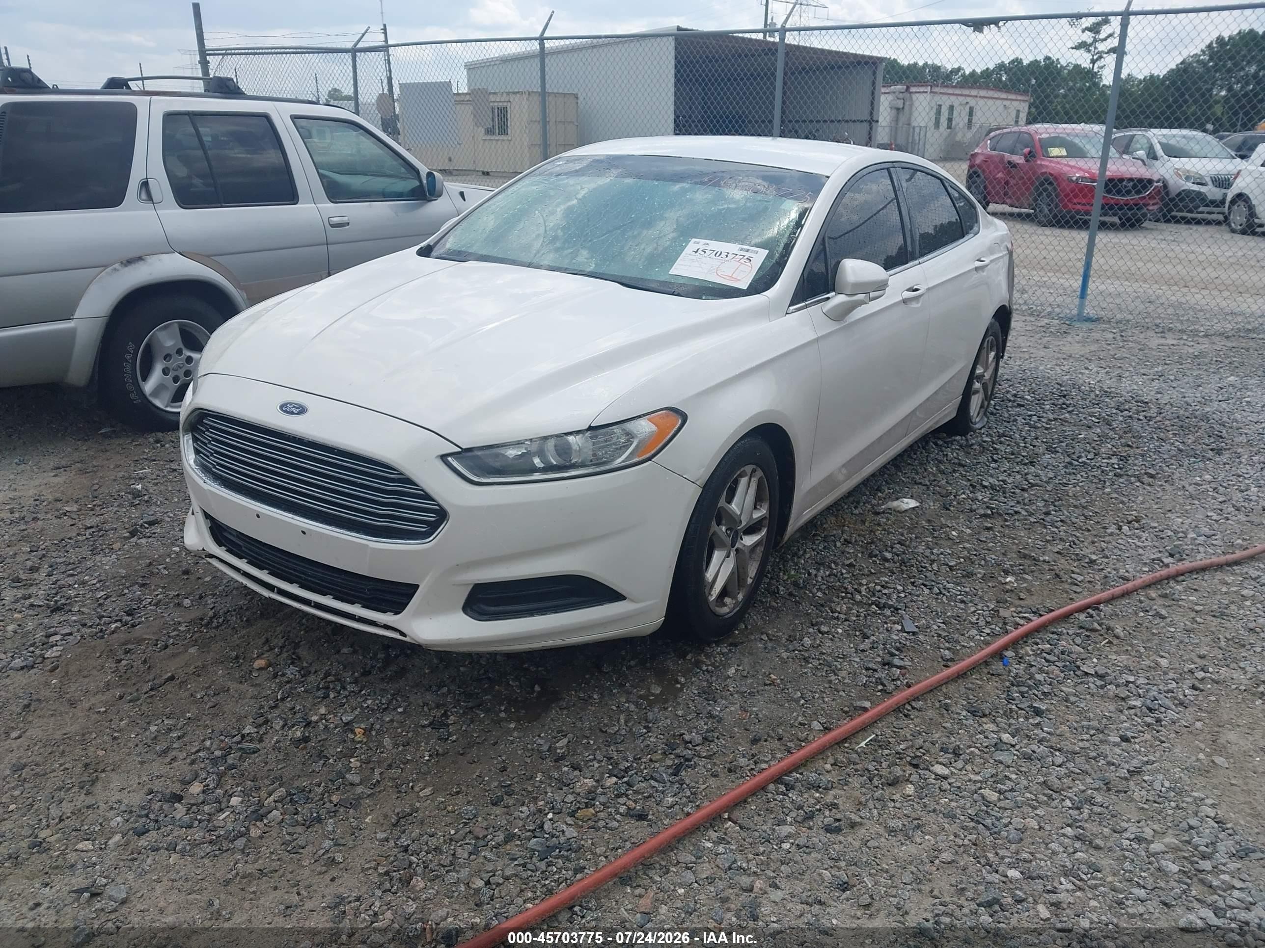 2013 Ford Fusion Se White vin: 3FA6P0H73DR225161