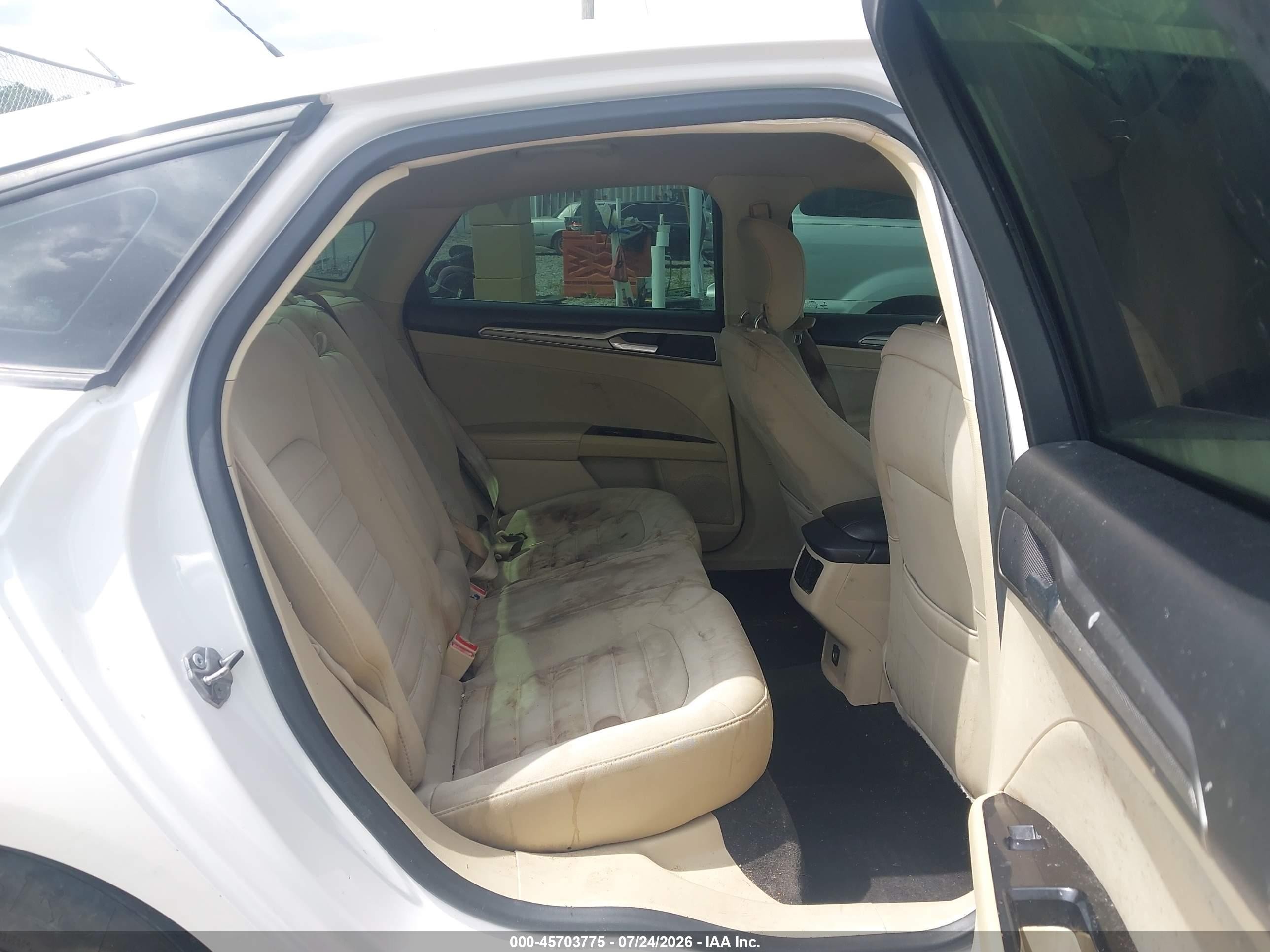 2013 Ford Fusion Se White vin: 3FA6P0H73DR225161