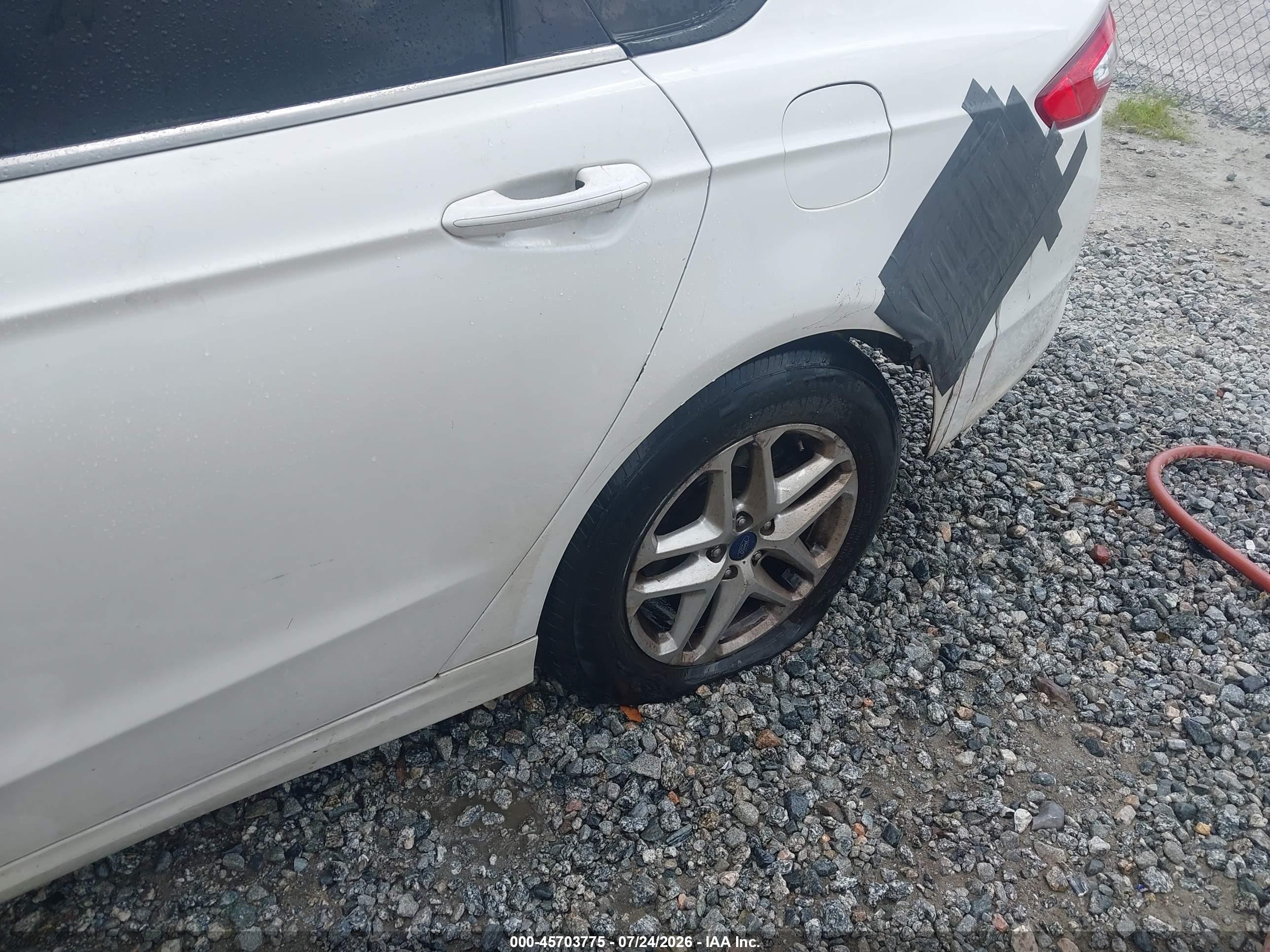 2013 Ford Fusion Se White vin: 3FA6P0H73DR225161