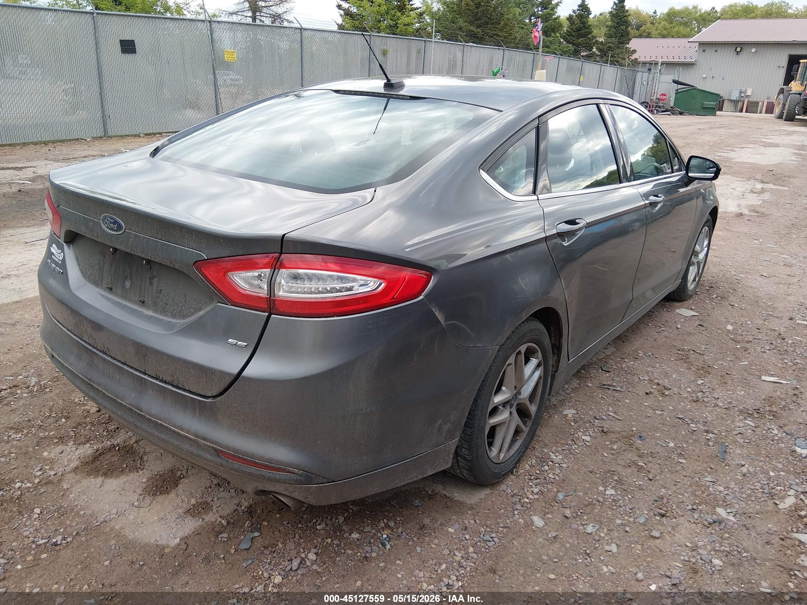 2013 Ford Fusion Se Gray vin: 3FA6P0H73DR234264