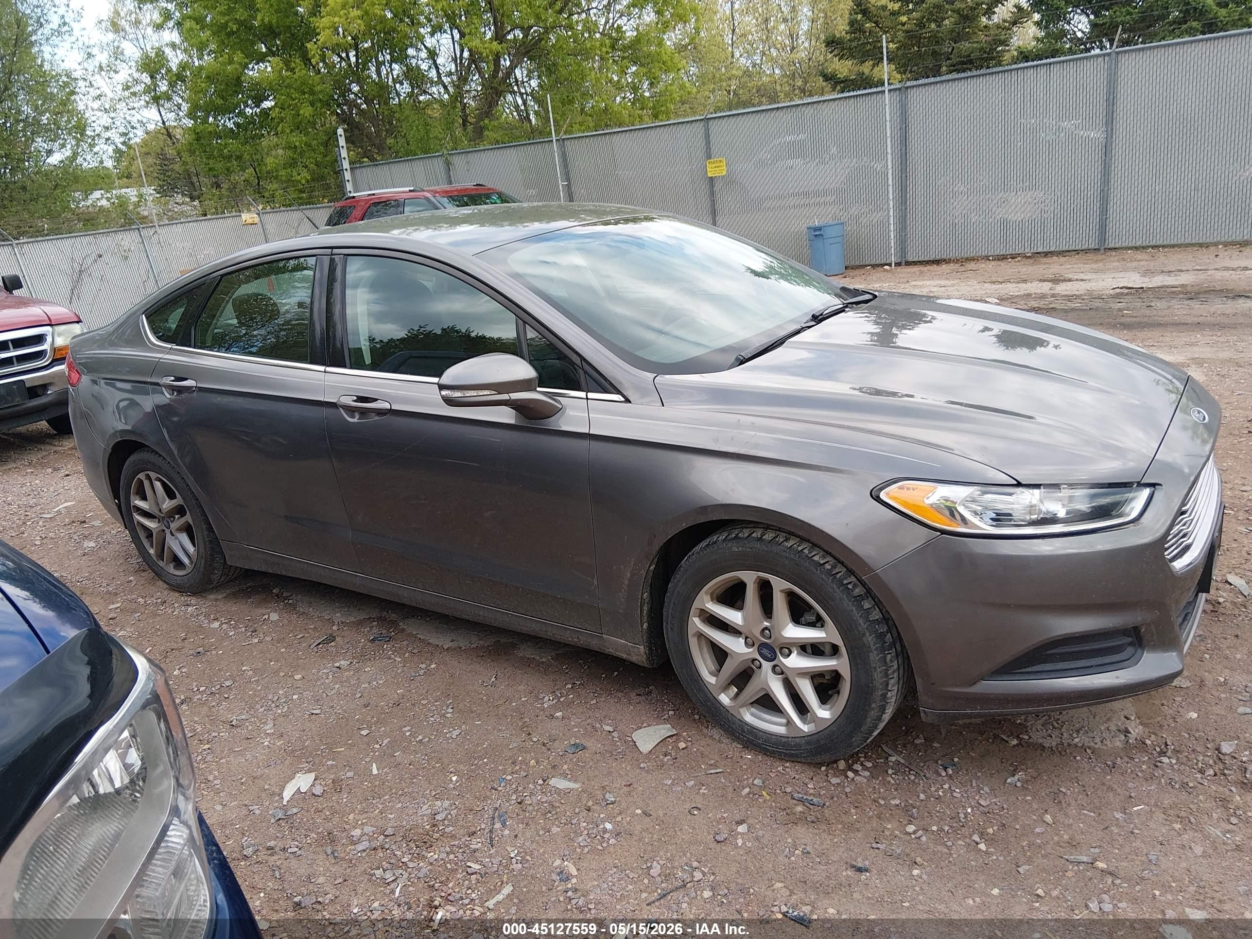 2013 Ford Fusion Se Gray vin: 3FA6P0H73DR234264
