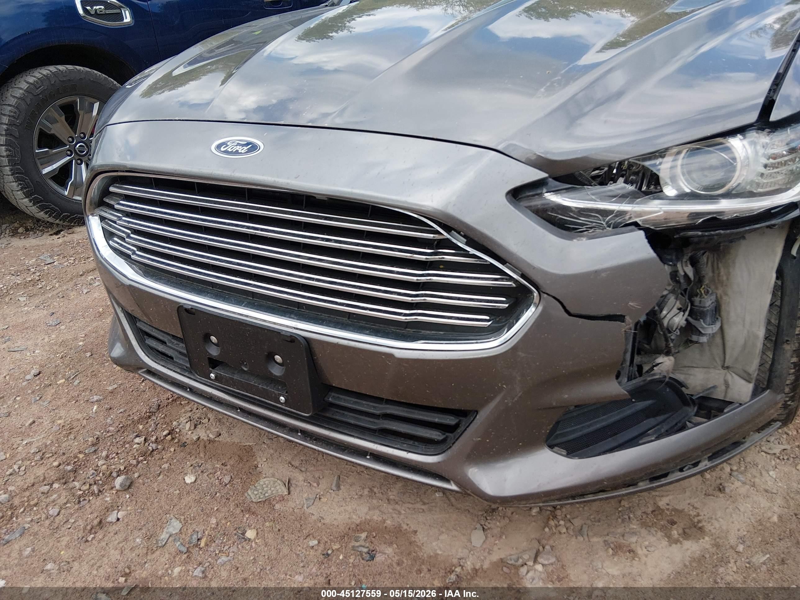 2013 Ford Fusion Se Gray vin: 3FA6P0H73DR234264