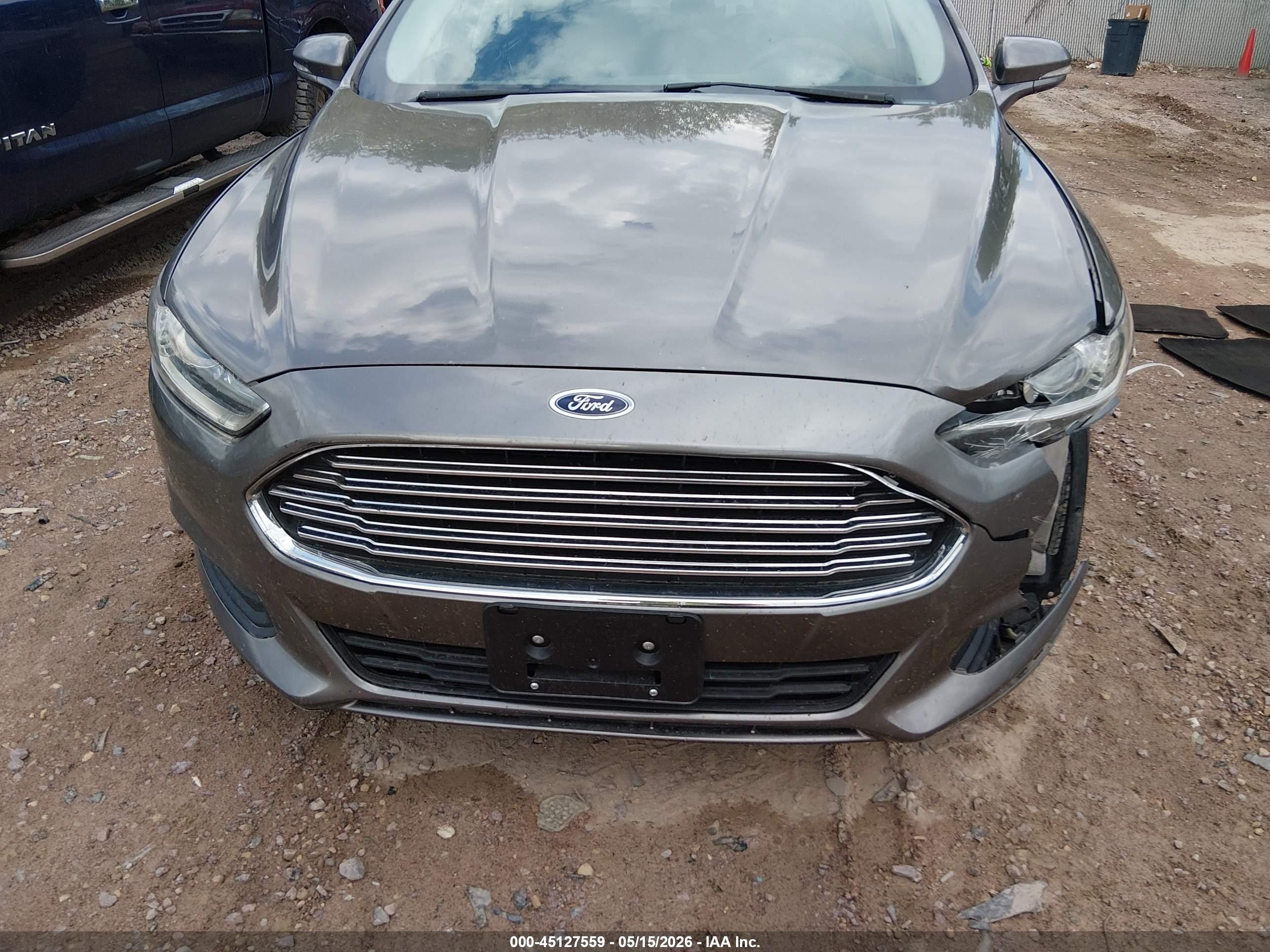 2013 Ford Fusion Se Gray vin: 3FA6P0H73DR234264