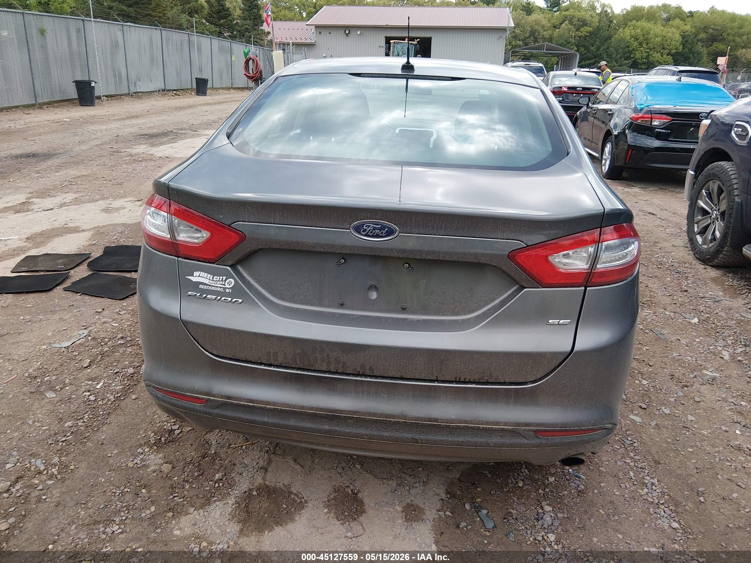 2013 Ford Fusion Se Gray vin: 3FA6P0H73DR234264