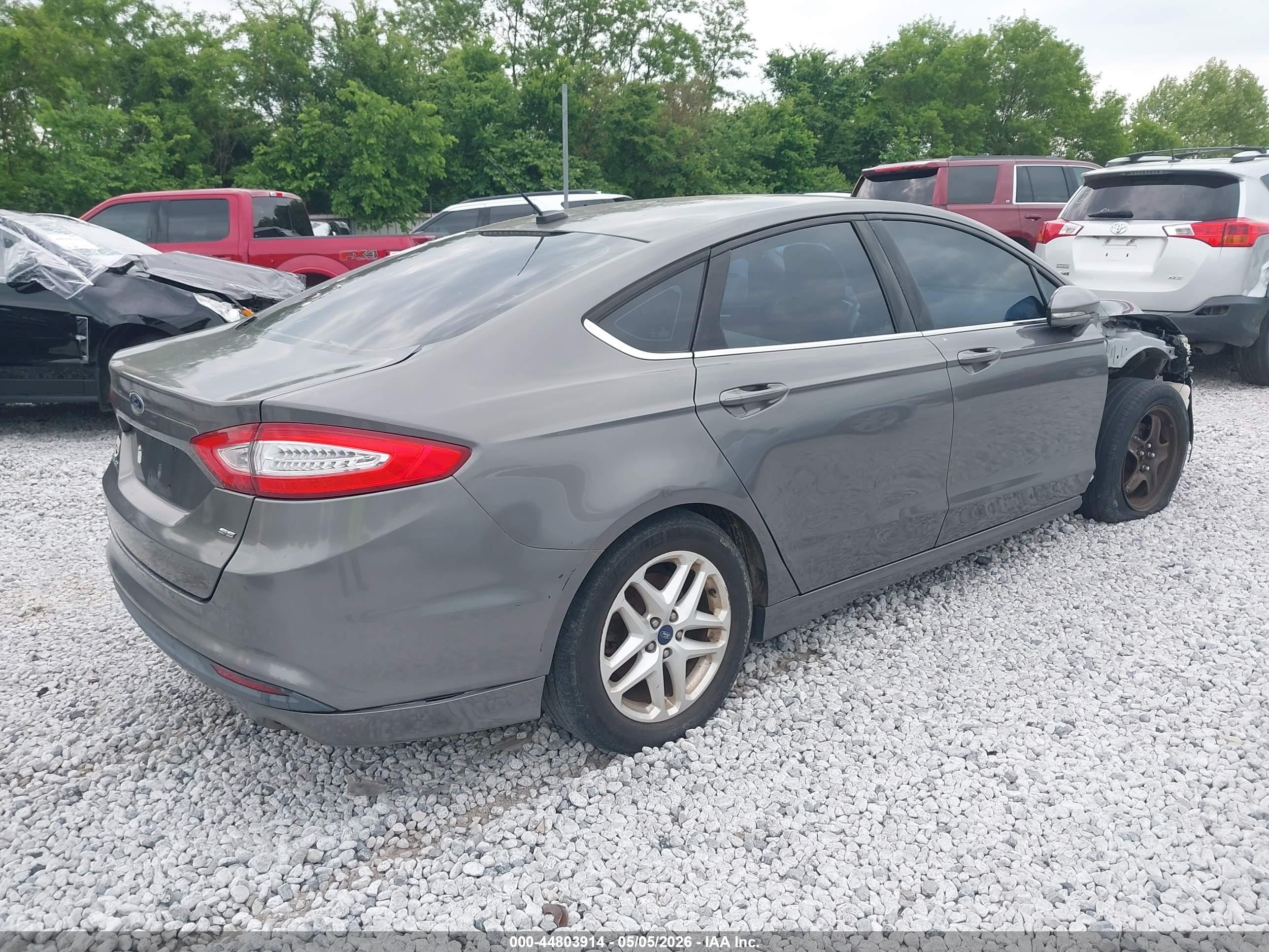 2013 Ford Fusion Se Gray vin: 3FA6P0H73DR237472