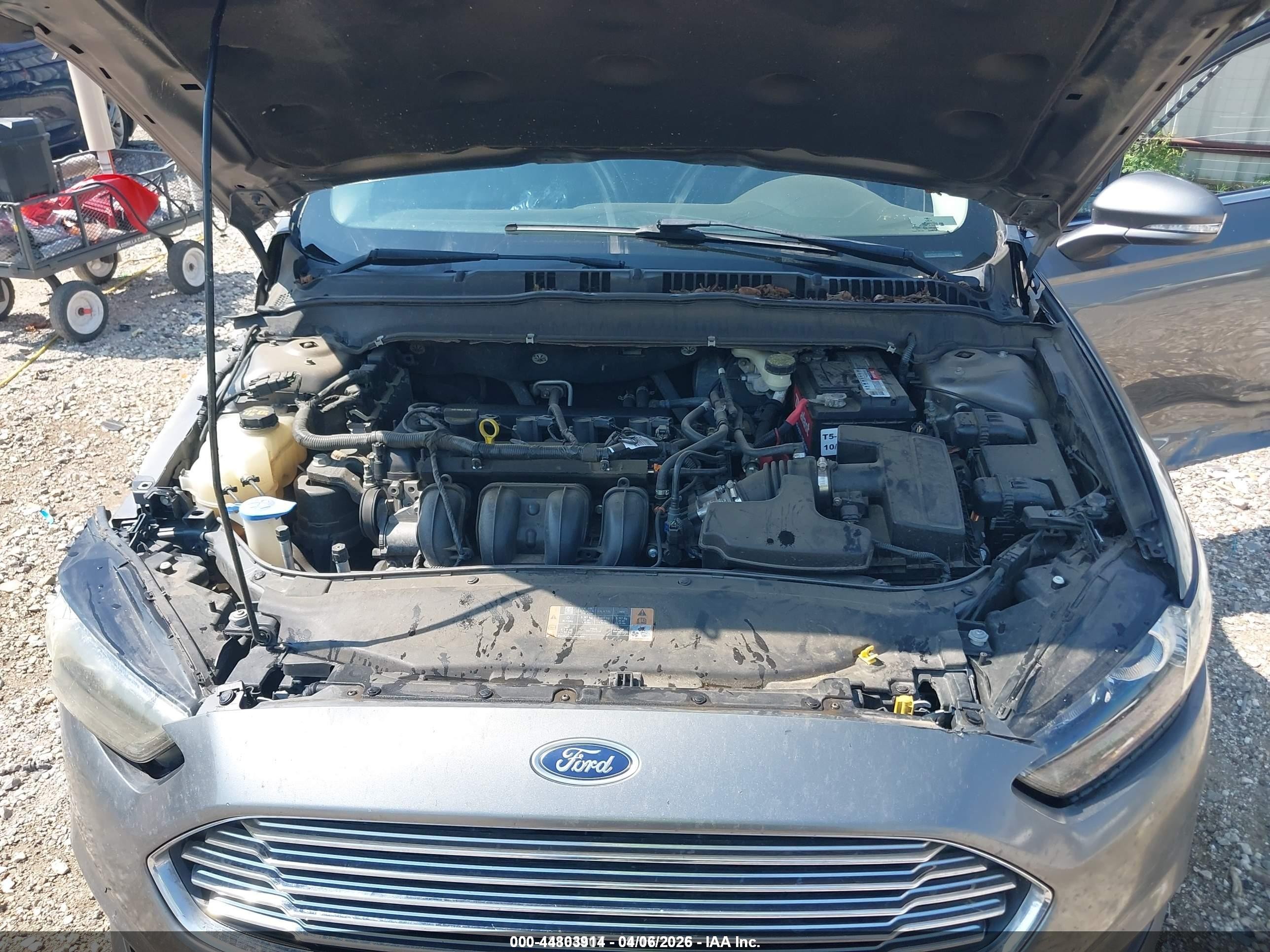 2013 Ford Fusion Se Gray vin: 3FA6P0H73DR237472