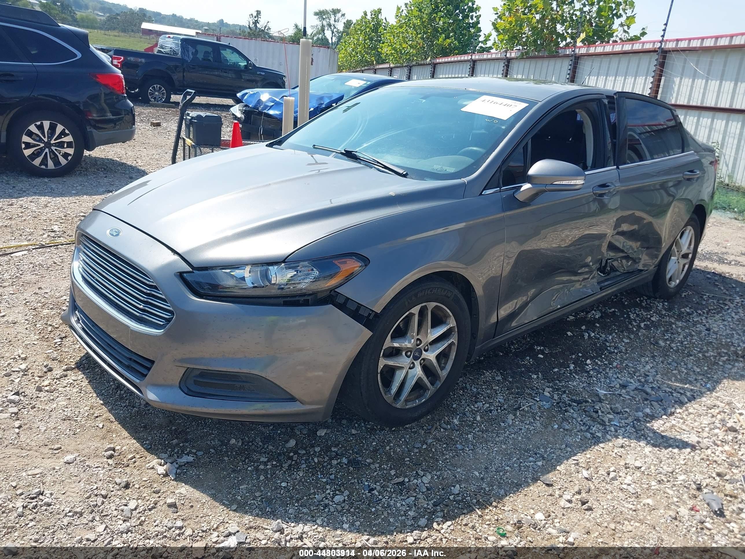 2013 Ford Fusion Se Gray vin: 3FA6P0H73DR237472