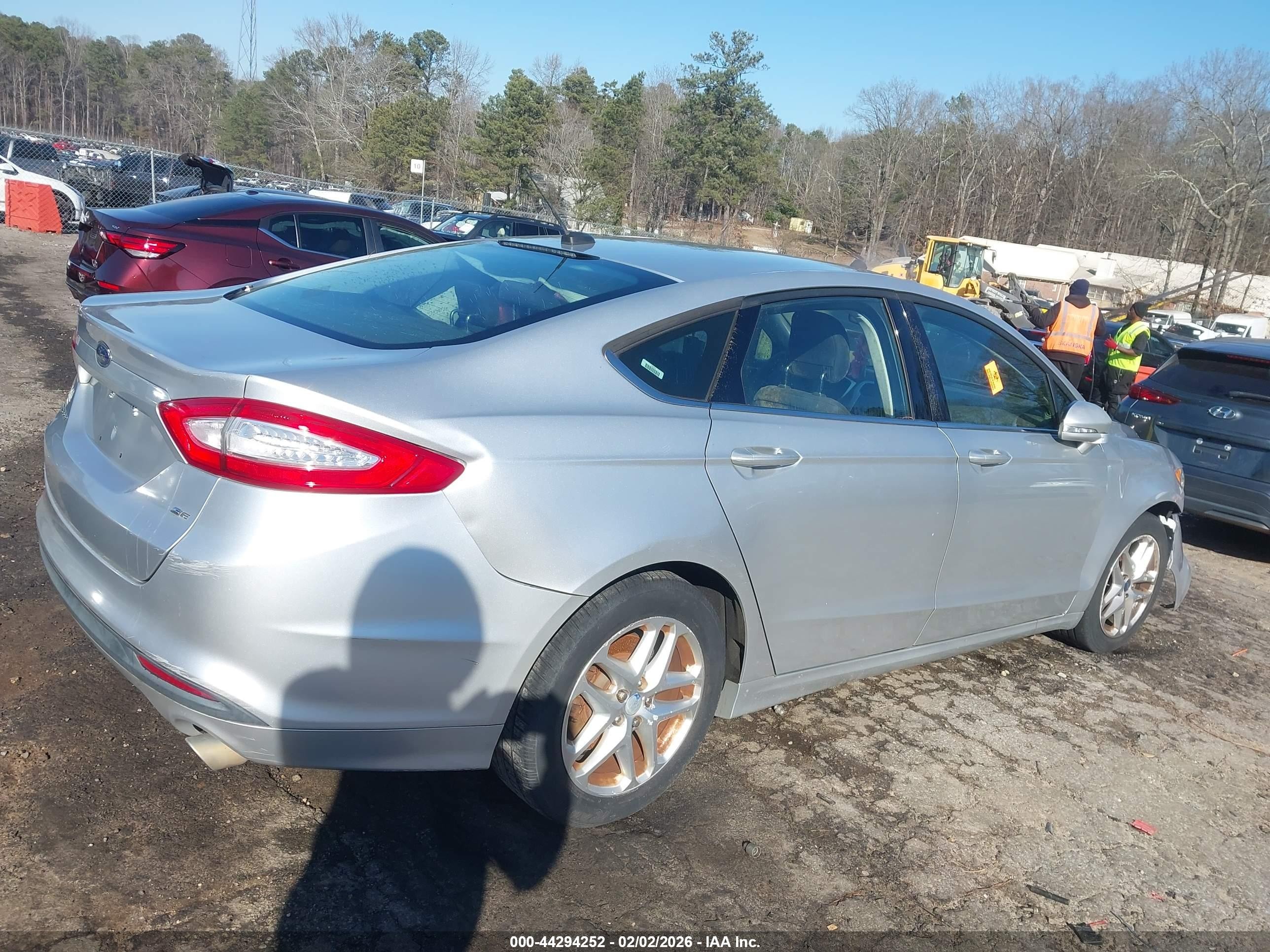 2013 Ford Fusion Se Silver vin: 3FA6P0H73DR244552